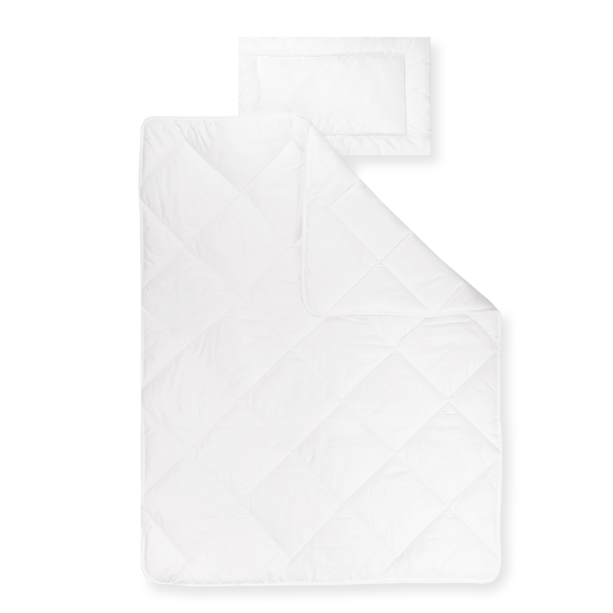 Bettdecken & Kissen, Zöllner, Weiß – Besonderheit: Decke: 100x135 cm, Kissen: 40x60 cm
