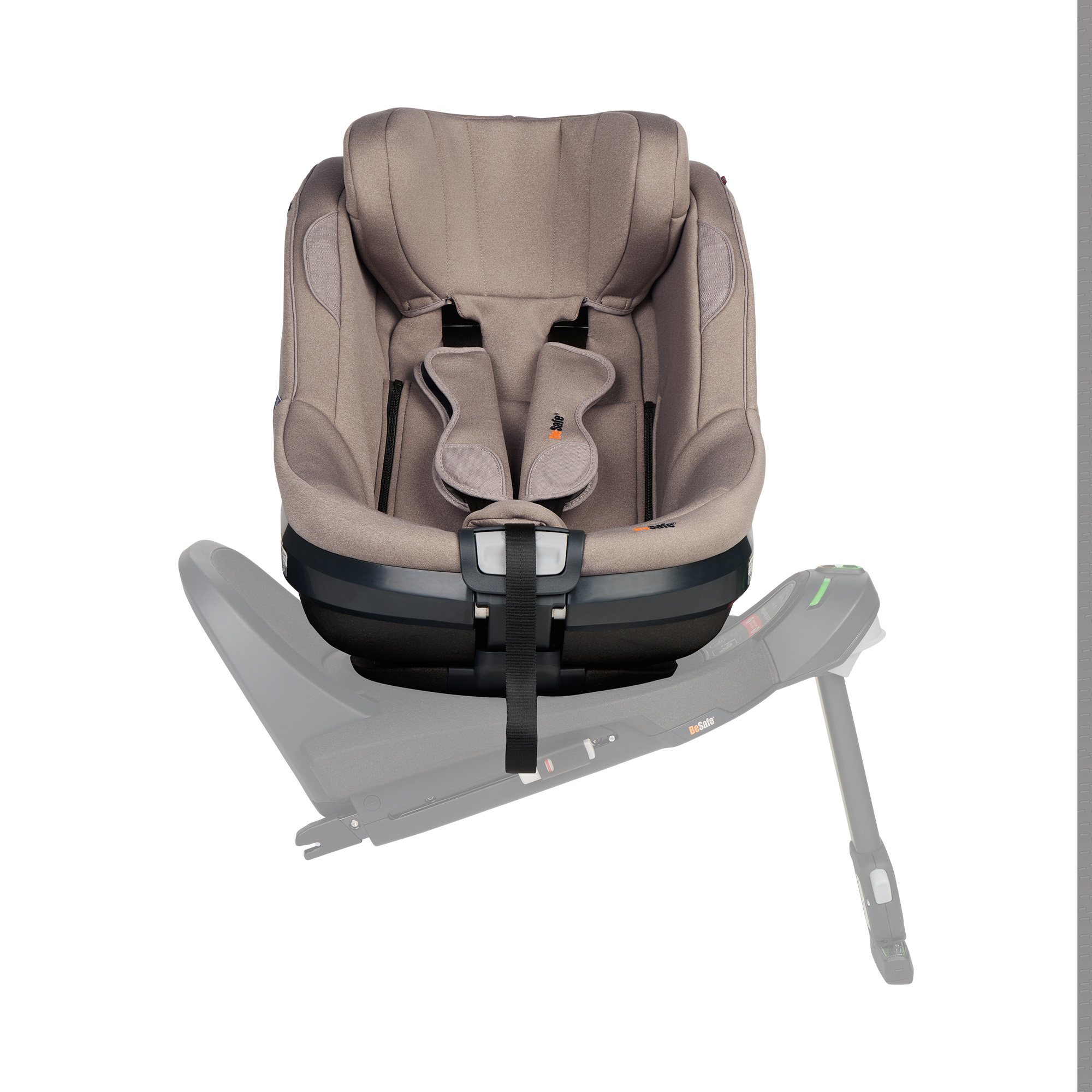 Reboarder 0-18 kg, Gruppe 0+/1, BeSafe, Beige – Besonderheit: Ergo Cushion™  - für maßgeschneiderten Komfort und optimale Unterstützung der Wirbelsäule ausgestattet