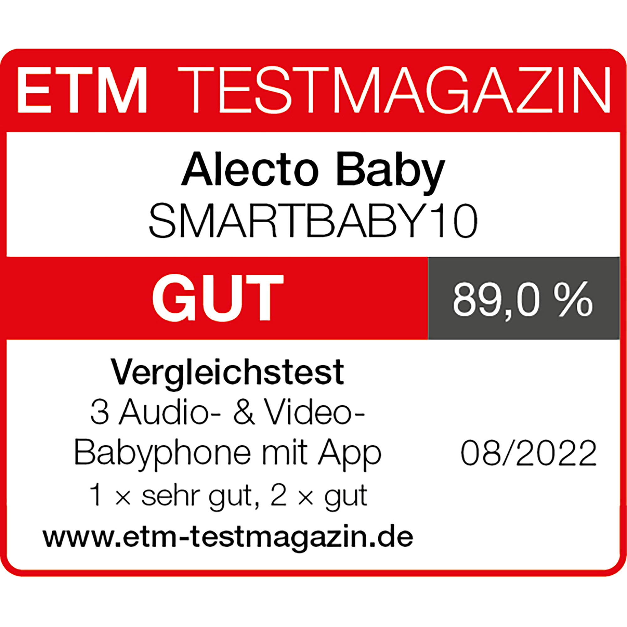 Babyphone, Alecto baby, Schwarz – Produktansicht
