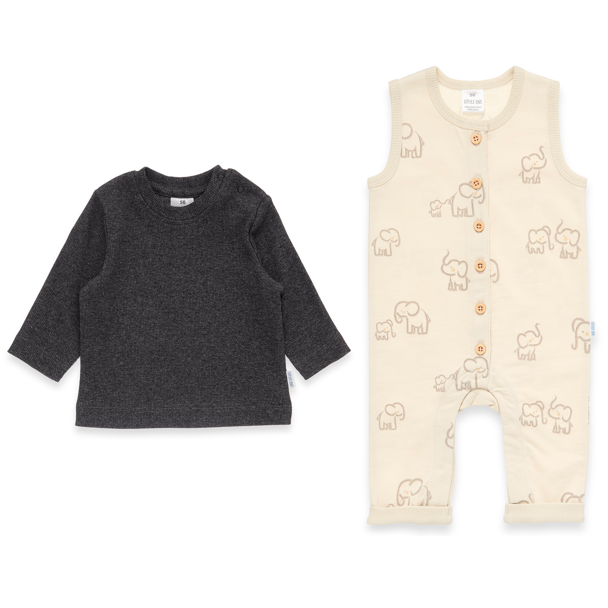 Strampler, LITTLE ONE, Beige – Produktansicht