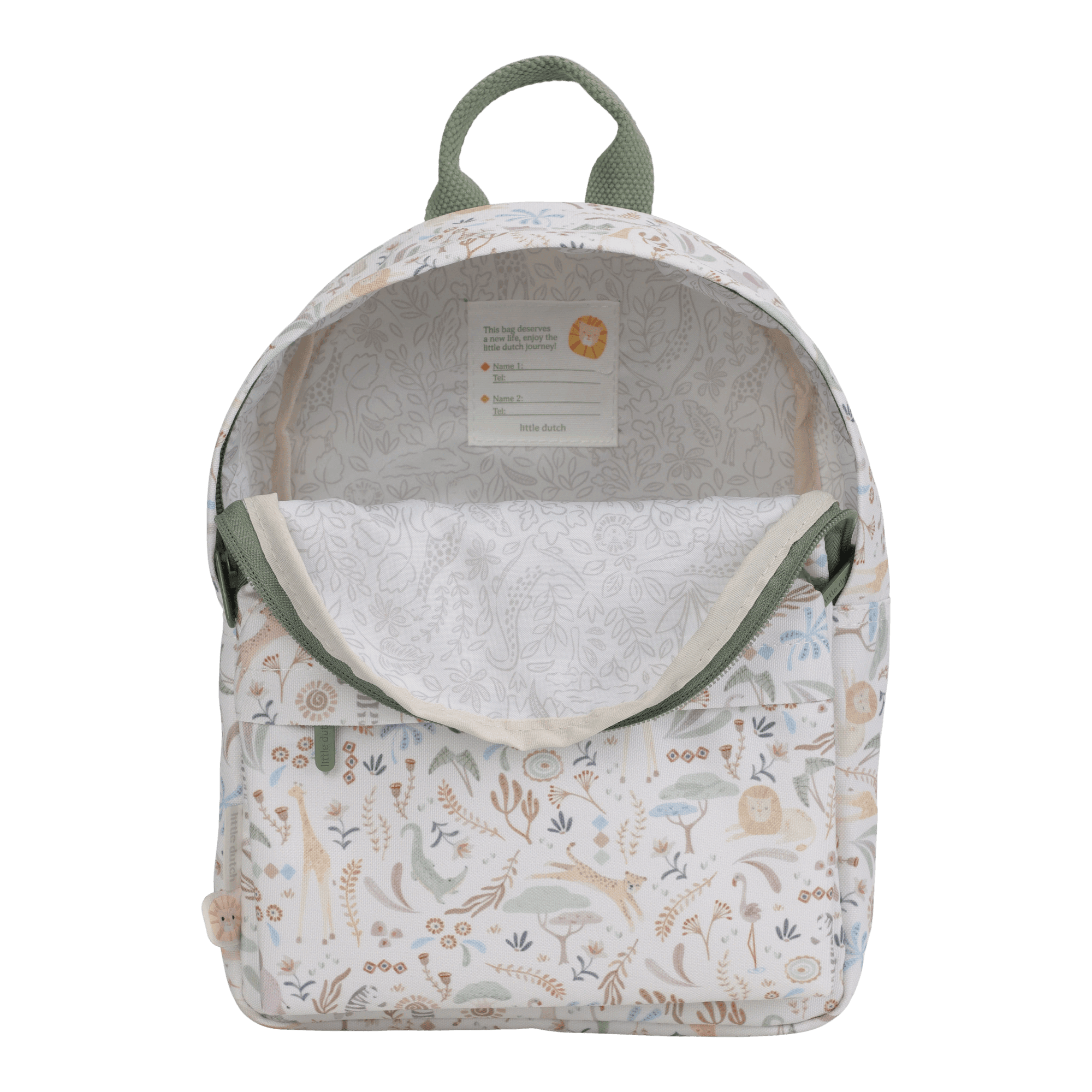 Kinderrucksäcke, LITTLE DUTCH, Weiß – Produktansicht