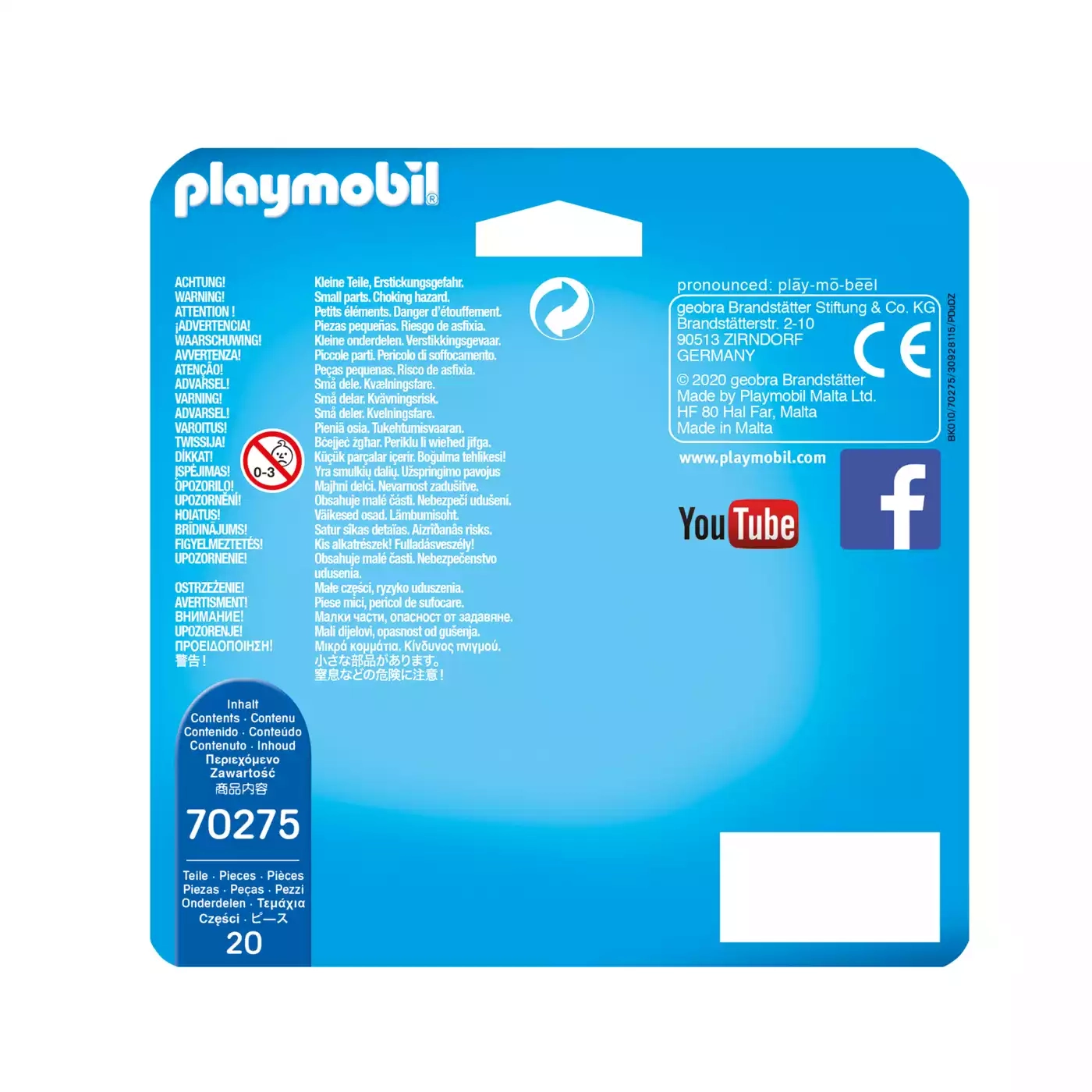 Konstruktionsspielzeug, playmobil – Produktansicht