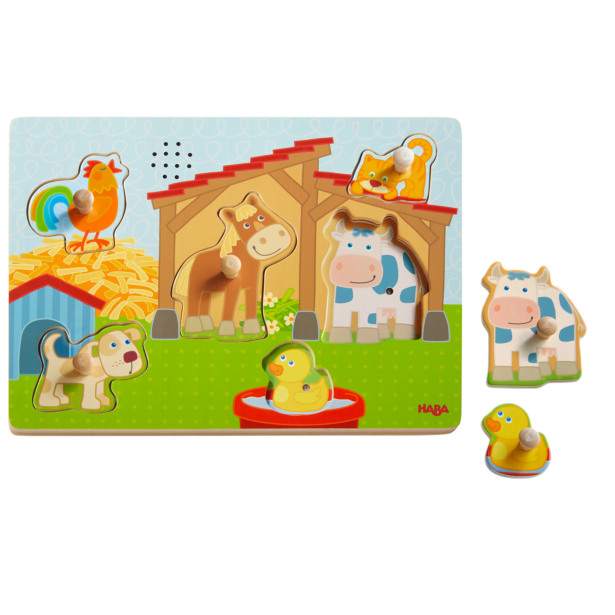 Holzpuzzle, HABA, Mehrfarbig – Produktansicht