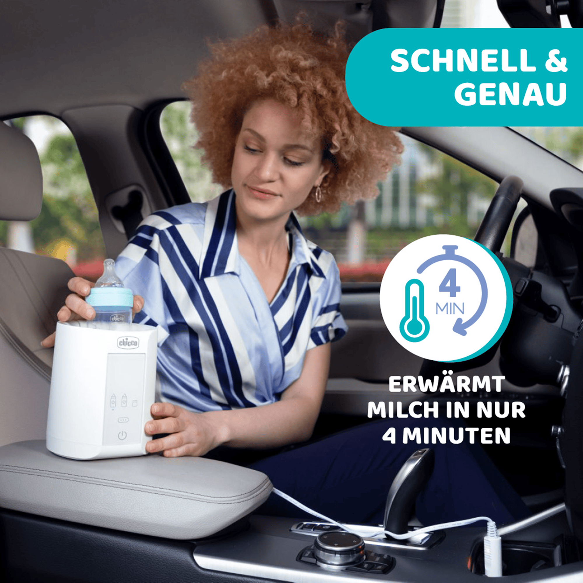 Babykostwärmer, chicco, Weiß – Besonderheit: für zuhause und unterwegs