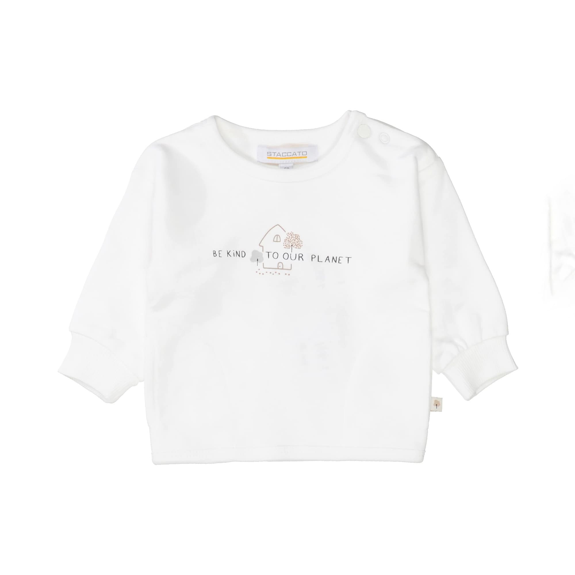 Pullover & Sweatshirts, STACCATO, Weiß – Besonderheit: 100% Baumwolle
