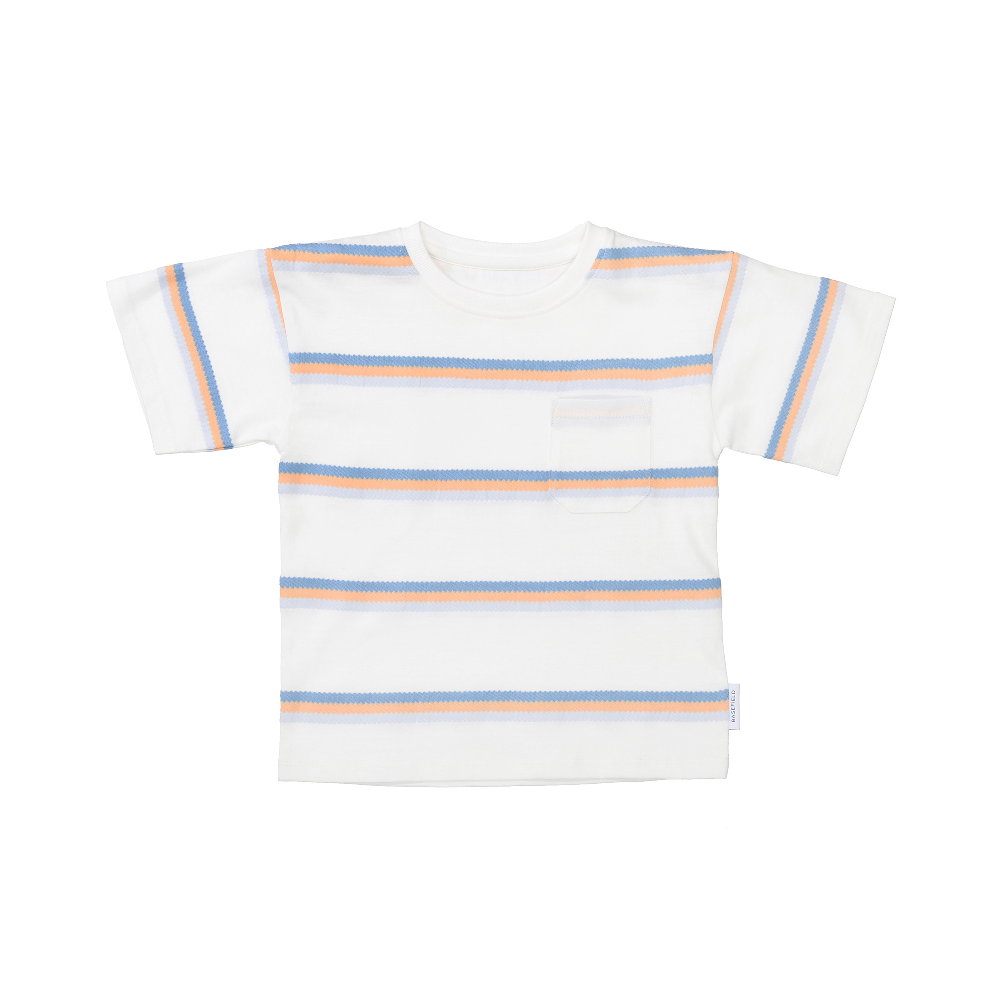 Kurzarmshirts, BASEFIELD, Weiß – Produktansicht