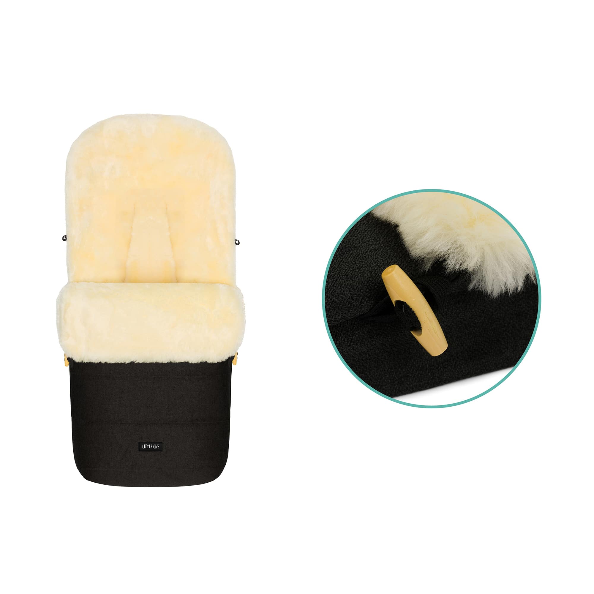 Fußsäcke & Decken, LITTLE ONE, Schwarz – Produktansicht