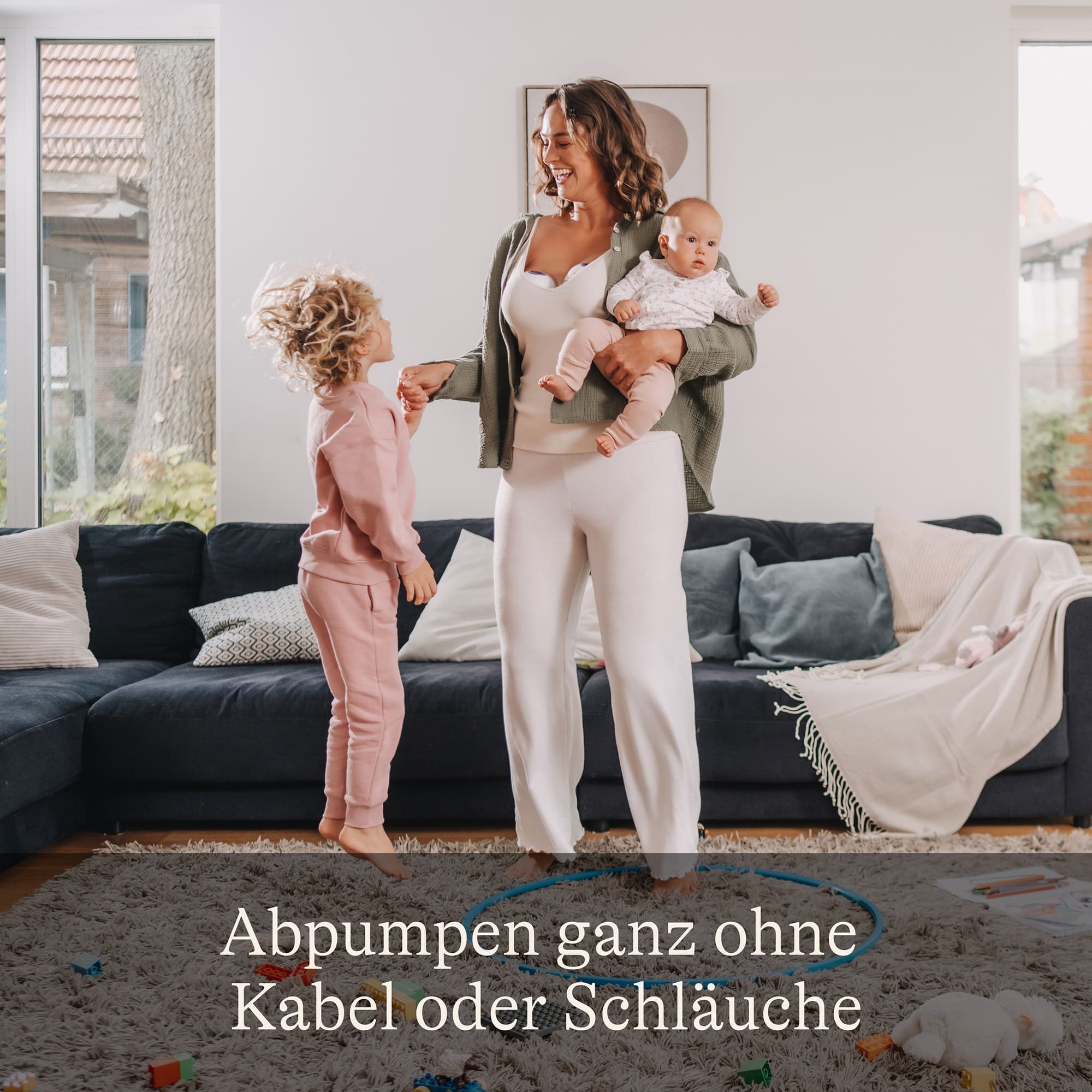 Hands Free Milchpumpen, Lansinoh, Weiß – Produktansicht