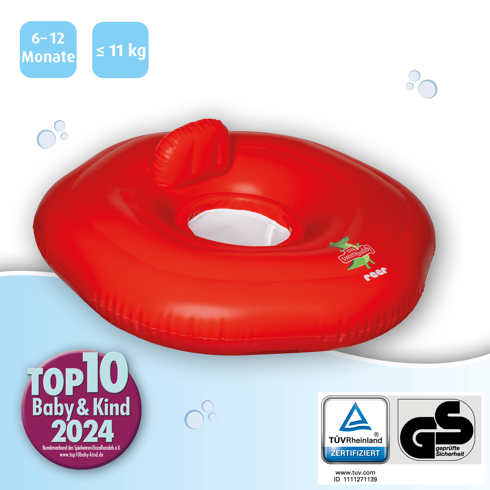 Schwimmflügel & Schwimmhilfen, reer, Rot – Produktansicht