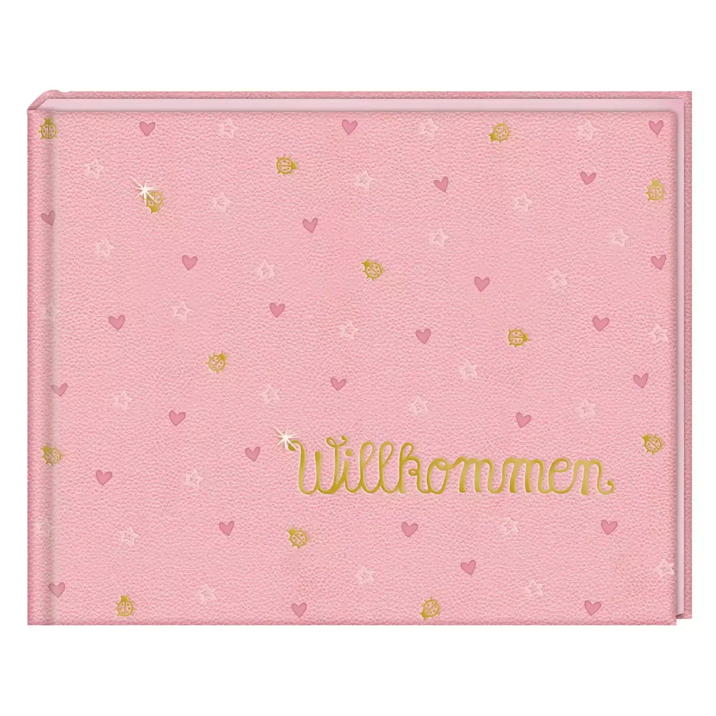 Babyalbum Willkommen BabyGlück DIE SPIEGELBURG Rosa Pink 2000576399902 1
