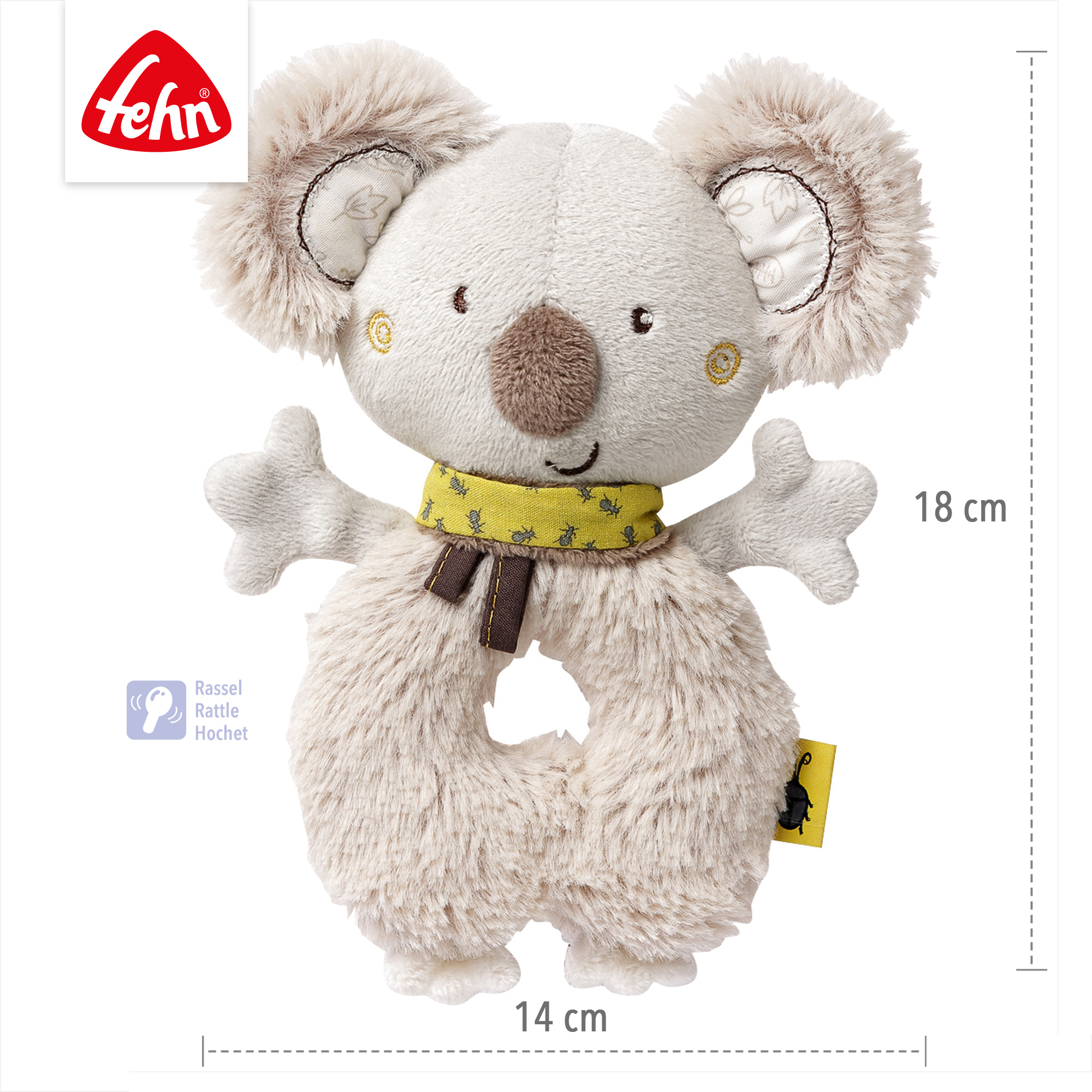 Rasseln & Greiflinge, fehn, Beige – Produktansicht