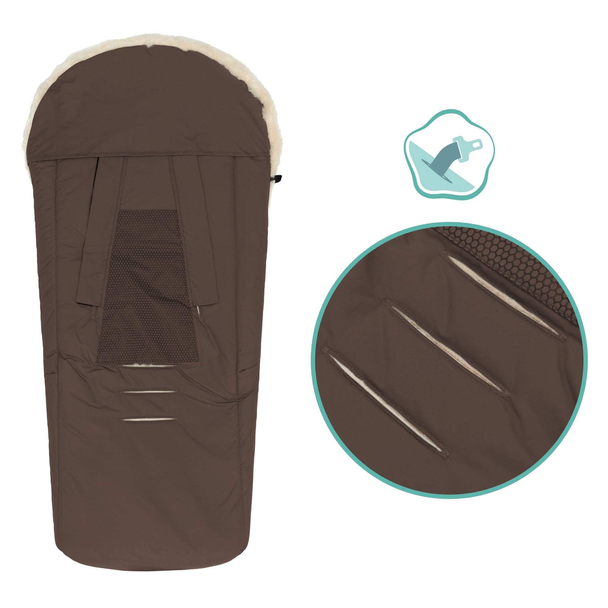 Fußsäcke & Decken, LITTLE ONE, Braun – Produktansicht