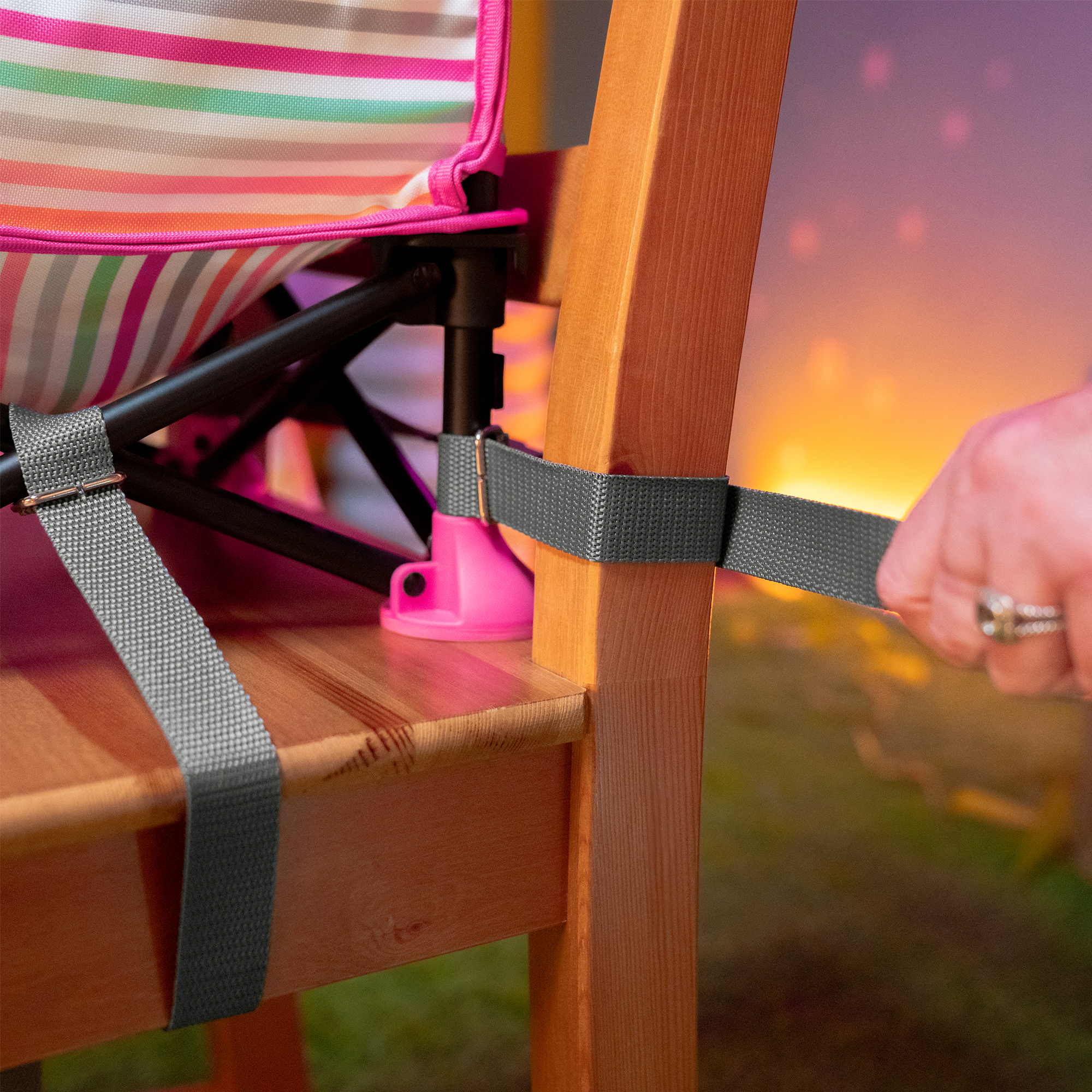 Reisehochstühle, BrightStarts, Pink – Produktansicht