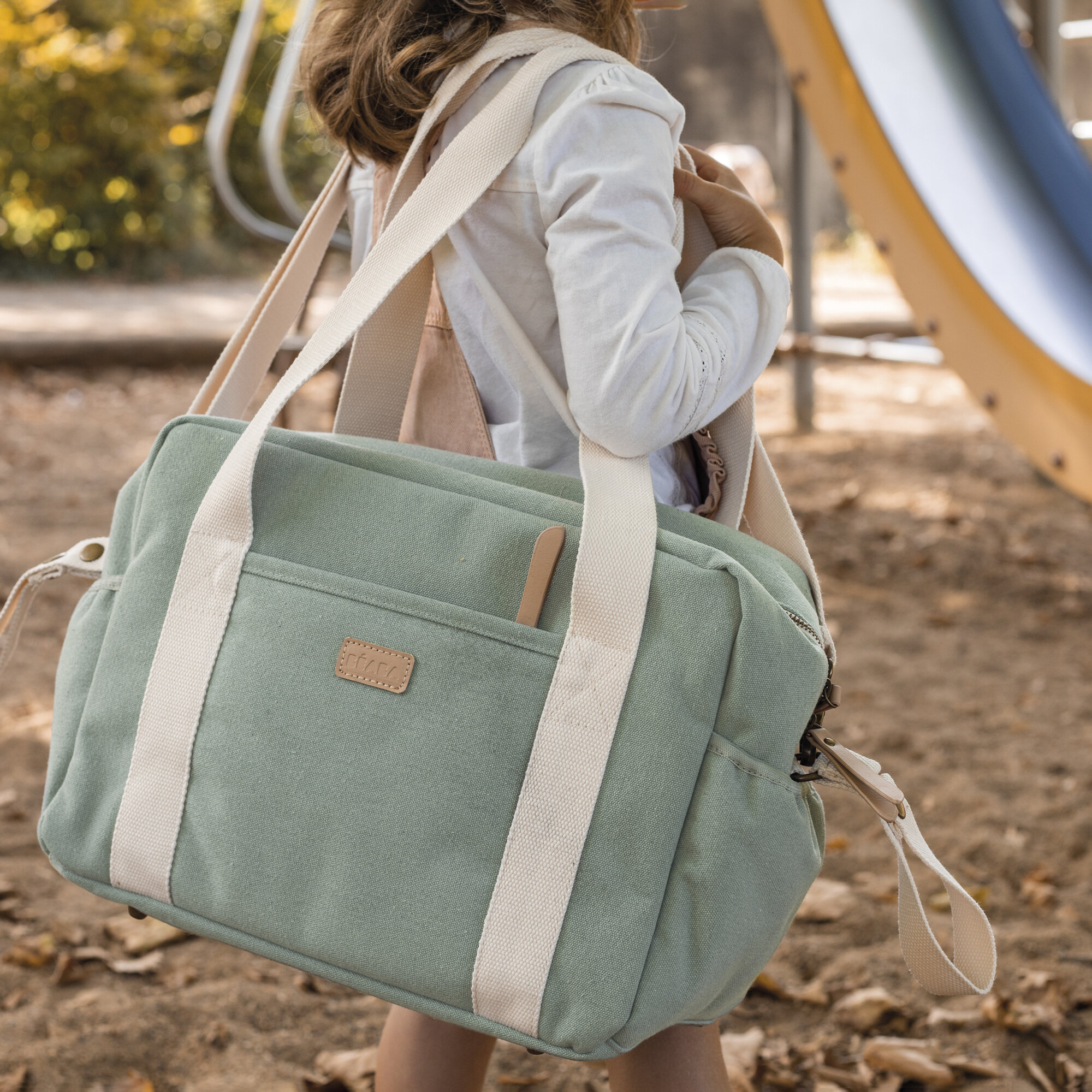 Wickeltaschen, BÈABA, Grün – Besonderheit: inkl. Wickelunterlage, Isolierfach, Tragegurt und Kinderwagen-Befestigungen