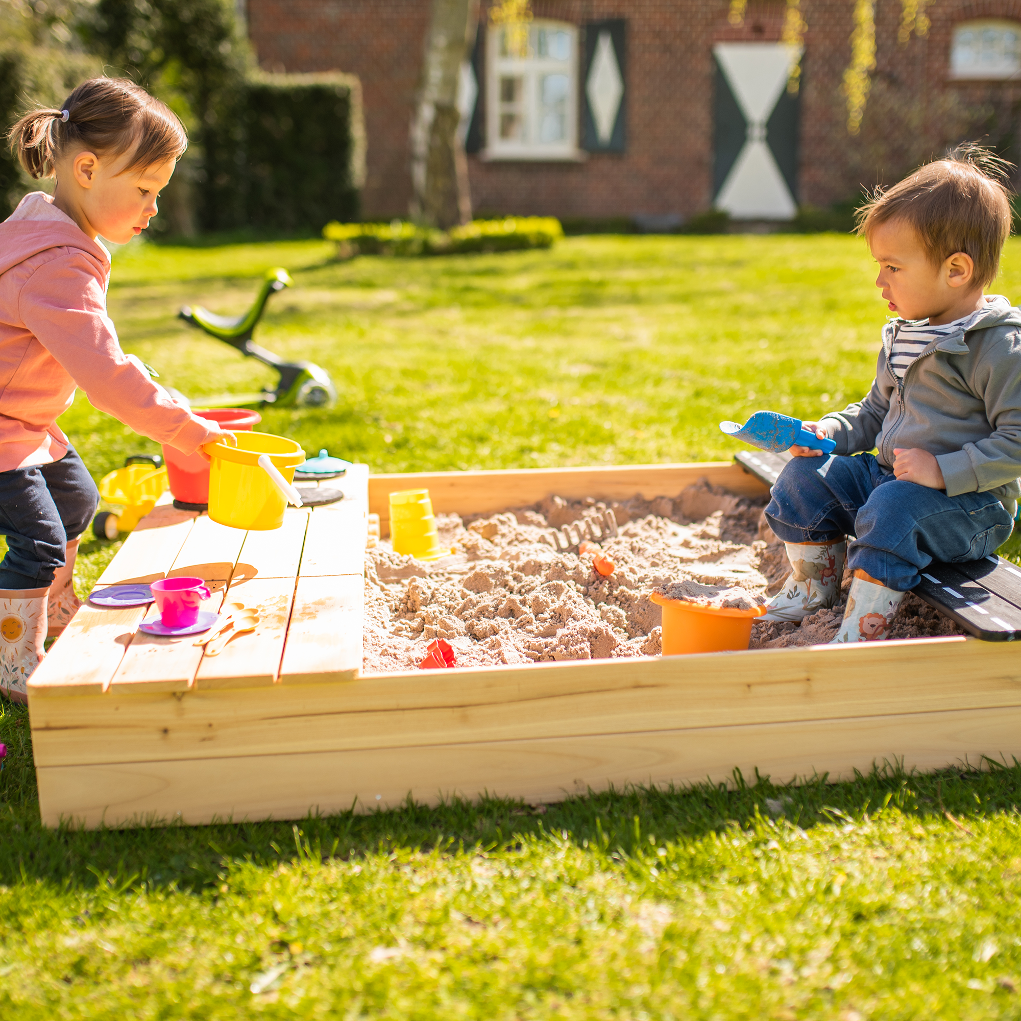 Sandkasten, roba, Braun – Produktansicht