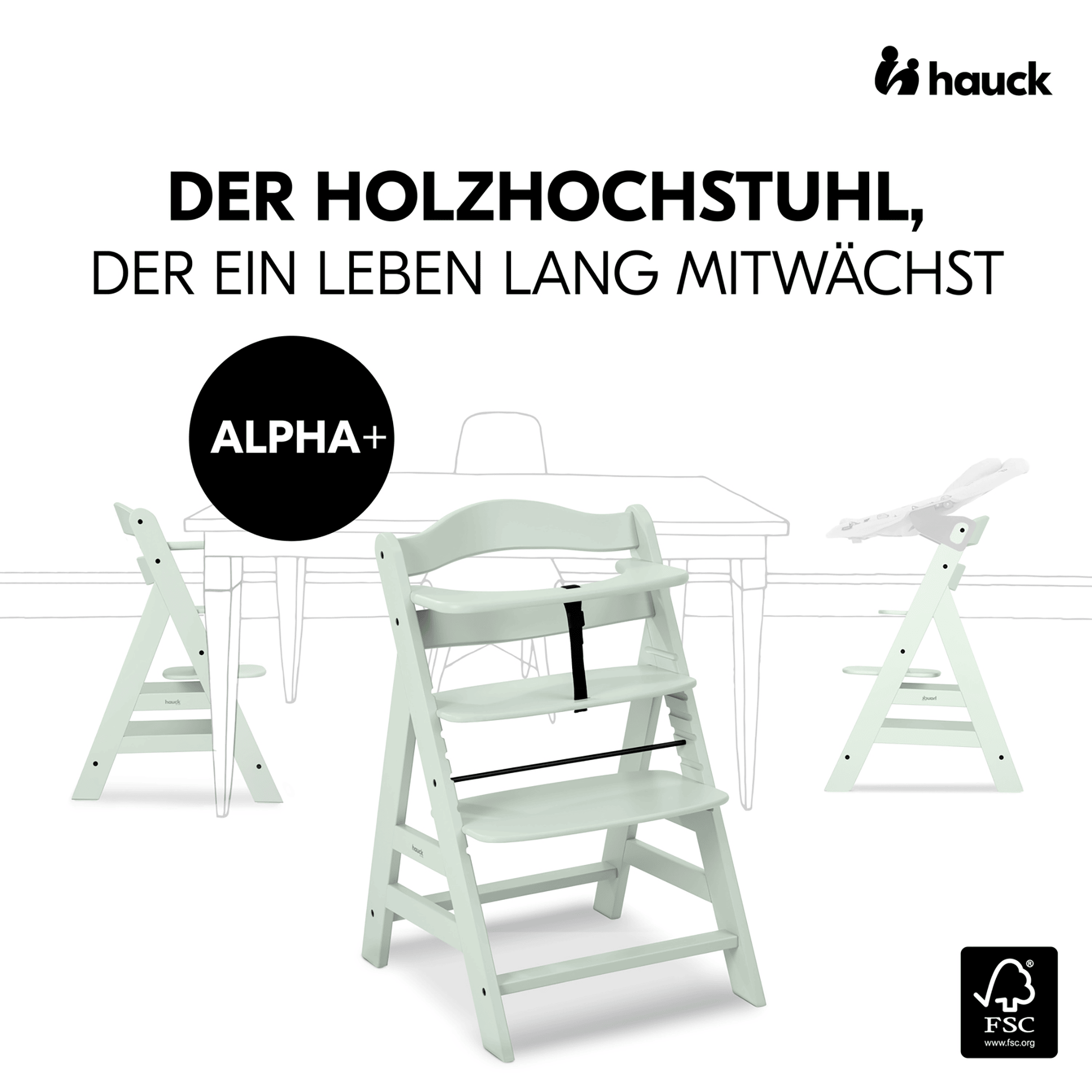 Treppenhochstühle, hauck, Grün – Produktansicht
