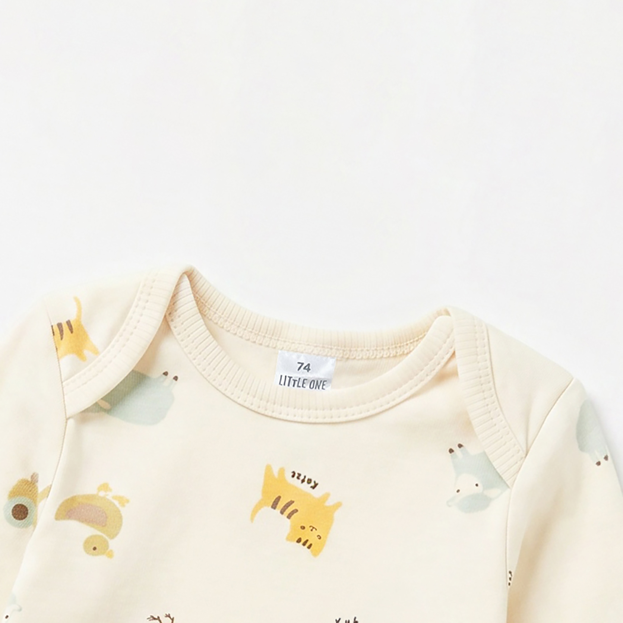 Langarmbodys, LITTLE ONE, Weiß – Produktansicht