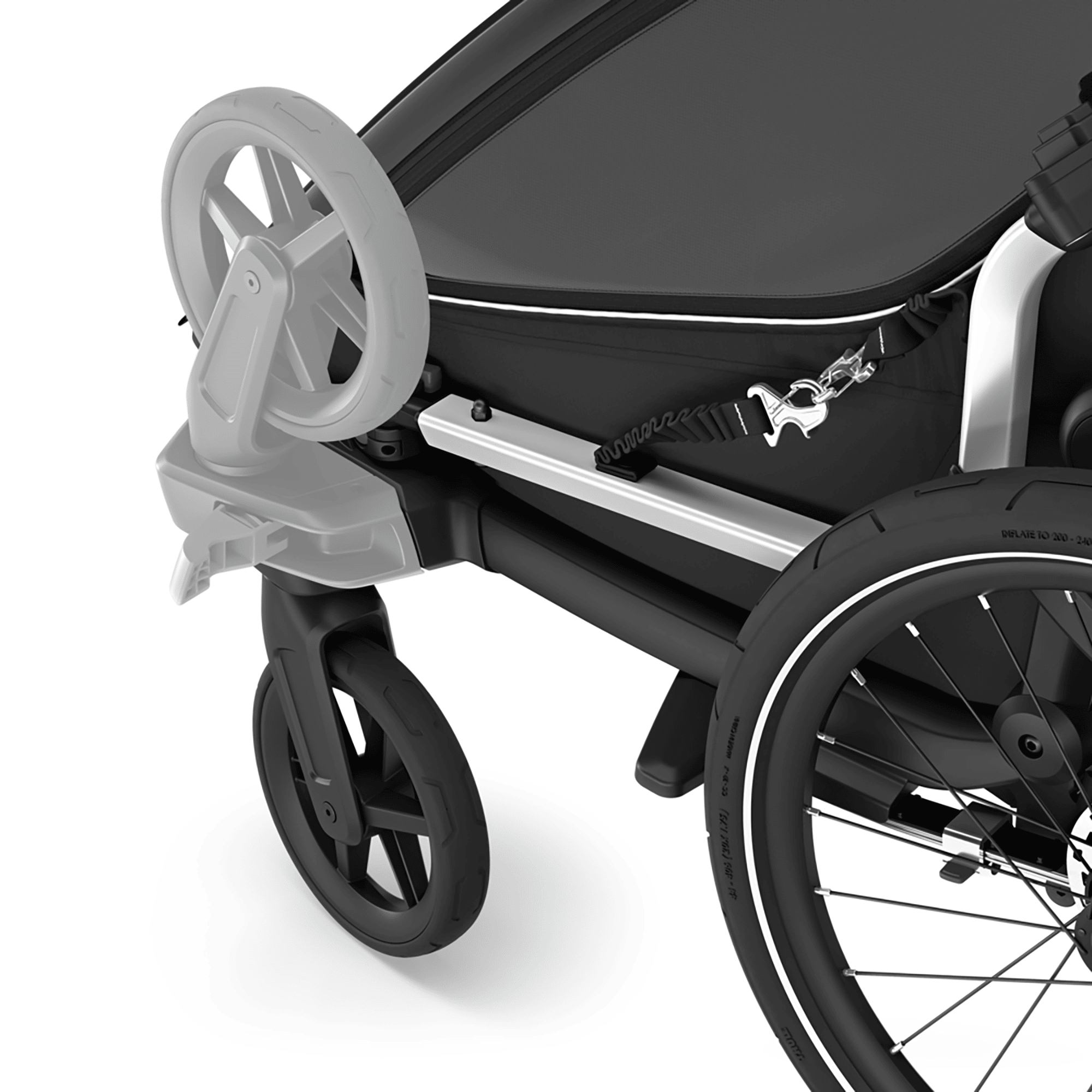 Fahrradanhänger, THULE, Schwarz – Produktansicht