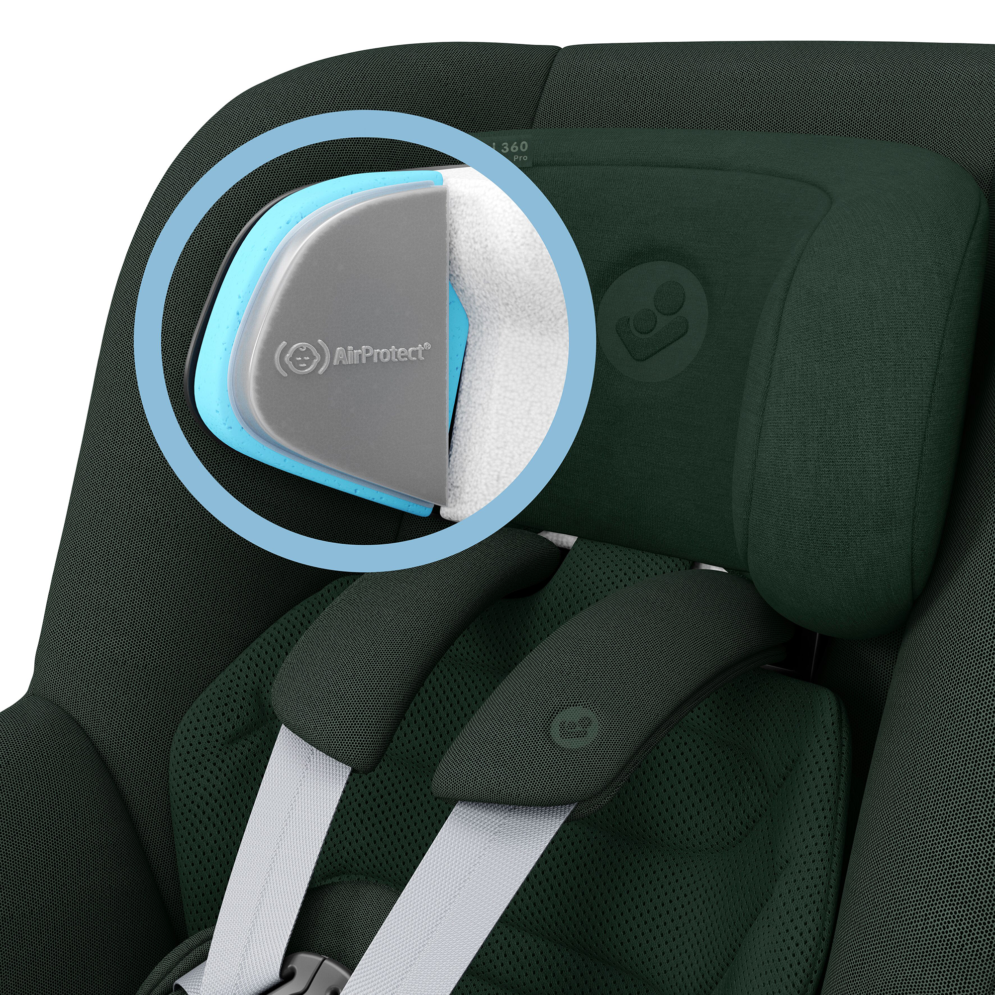 Reboarder 0-18 kg, Gruppe 0+/1, MAXI-COSI Premium, Grün – Produktansicht