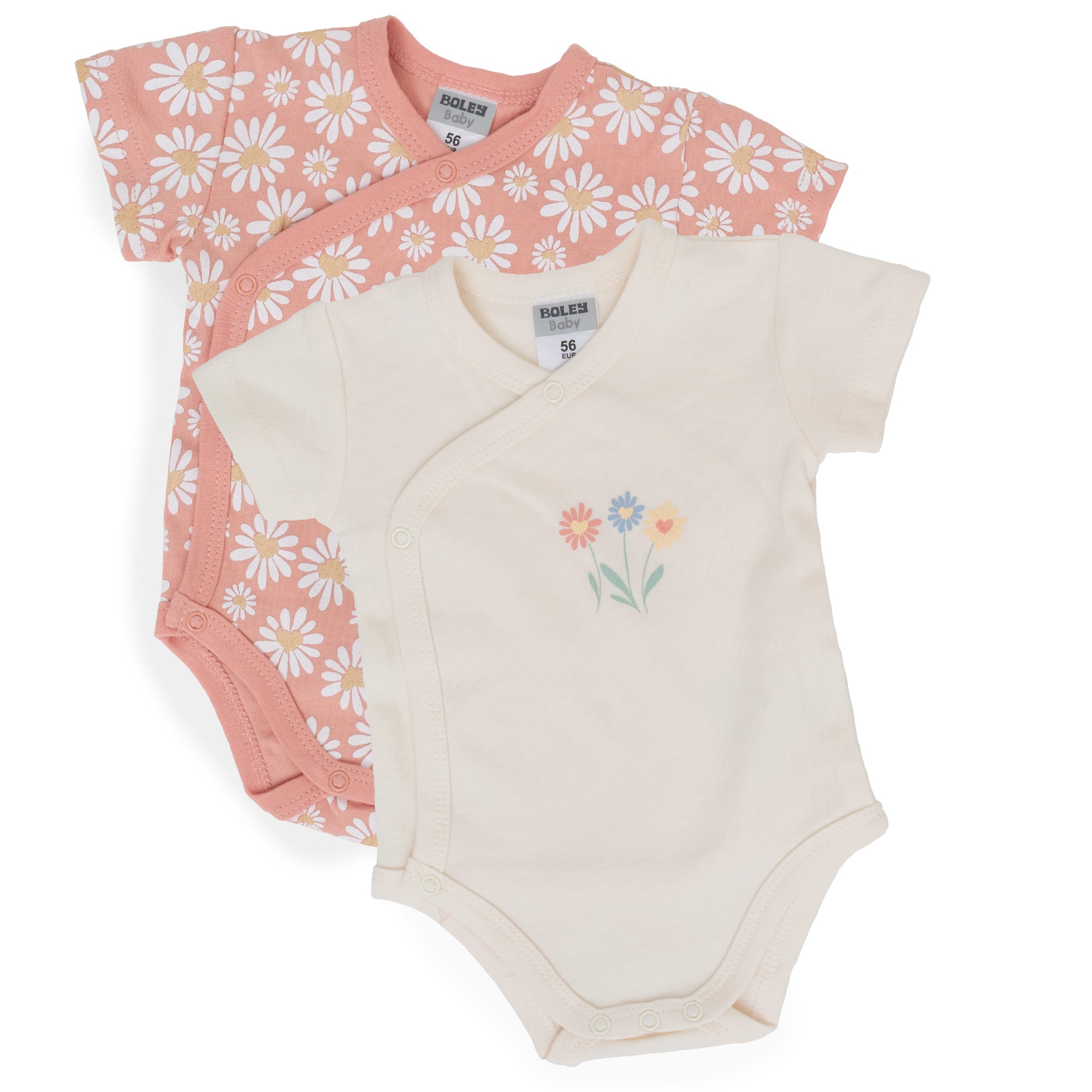 Wickelbodys, Boley, Pink – Besonderheit: aus 100% Baumwolle