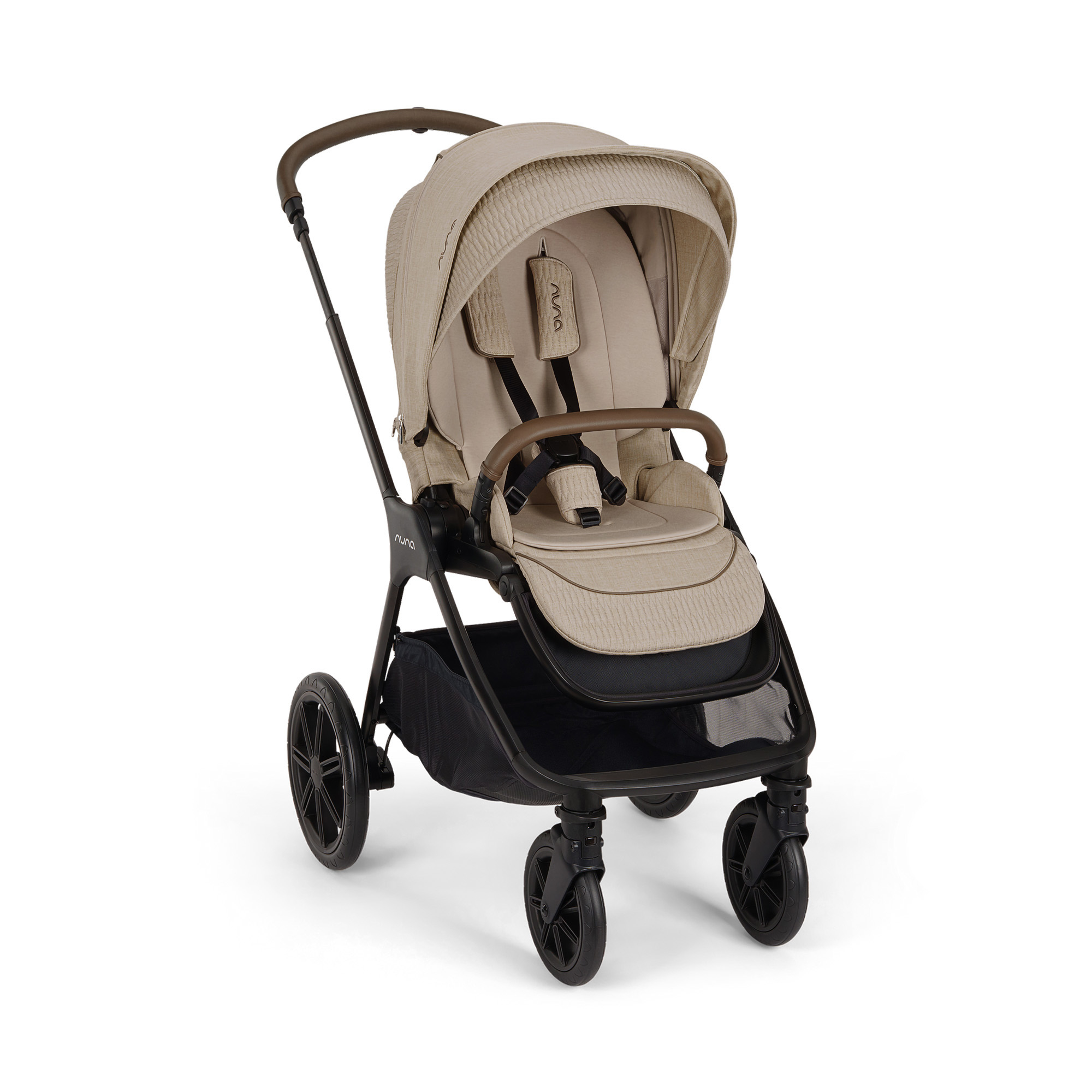 Kombi-Kinderwagen, nuna, Beige – Produktansicht
