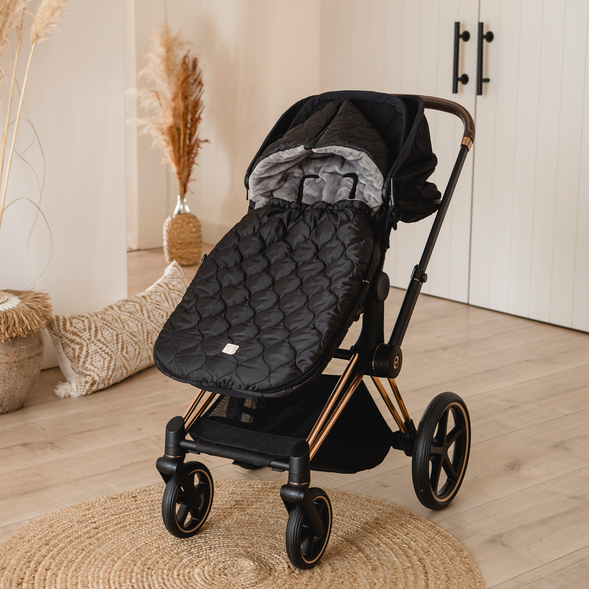 Fußsäcke & Decken, KAISER, Grau – Besonderheit: aus 100% recyceltem Polyester