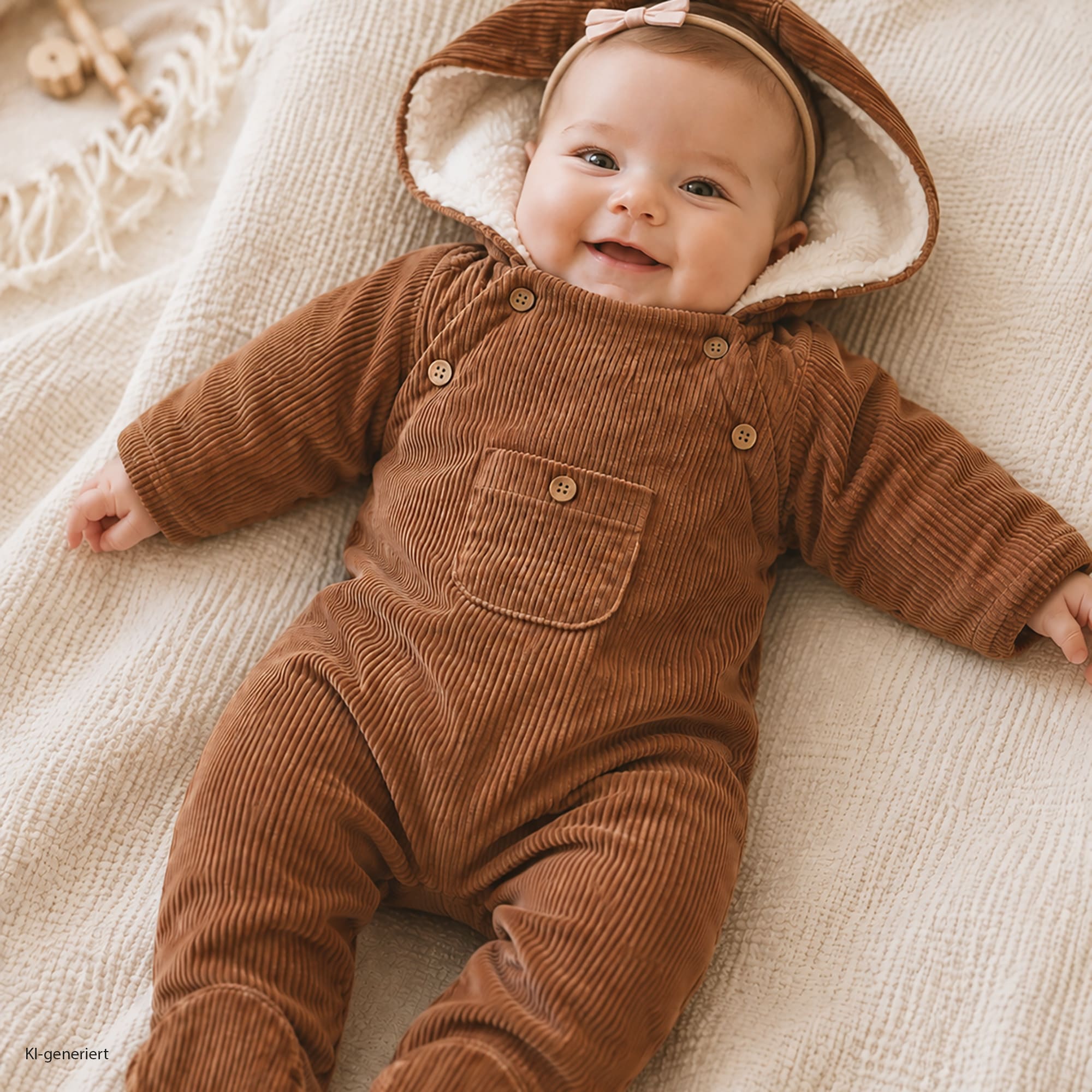 Overalls, LITTLE, Beige – Produktansicht