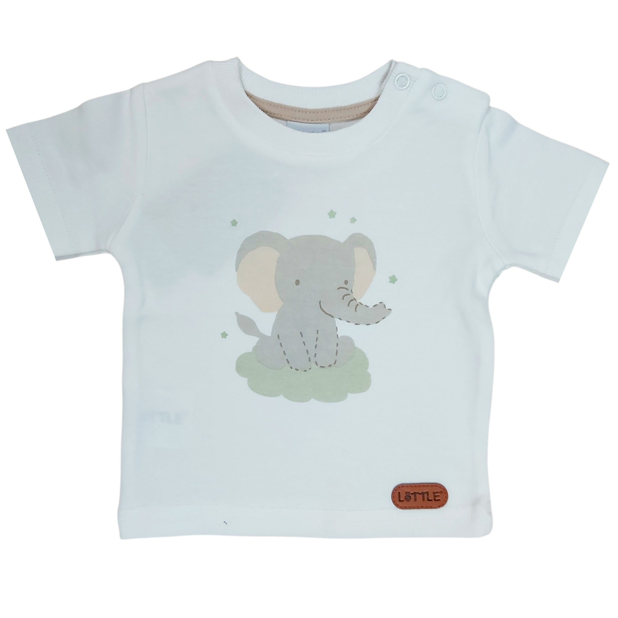 Kurzarmshirts, LITTLE, Weiß – Produktansicht