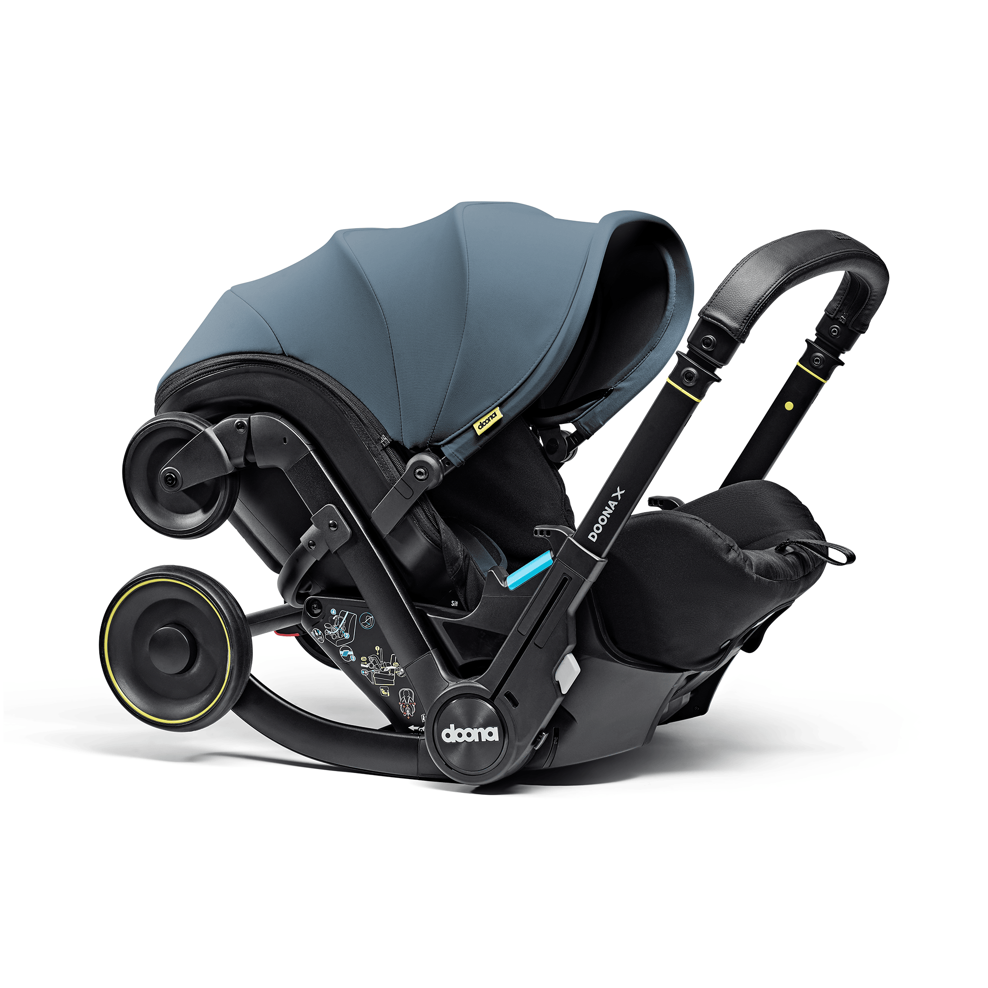 Kombi-Kinderwagen, doona, Blau – Produktansicht