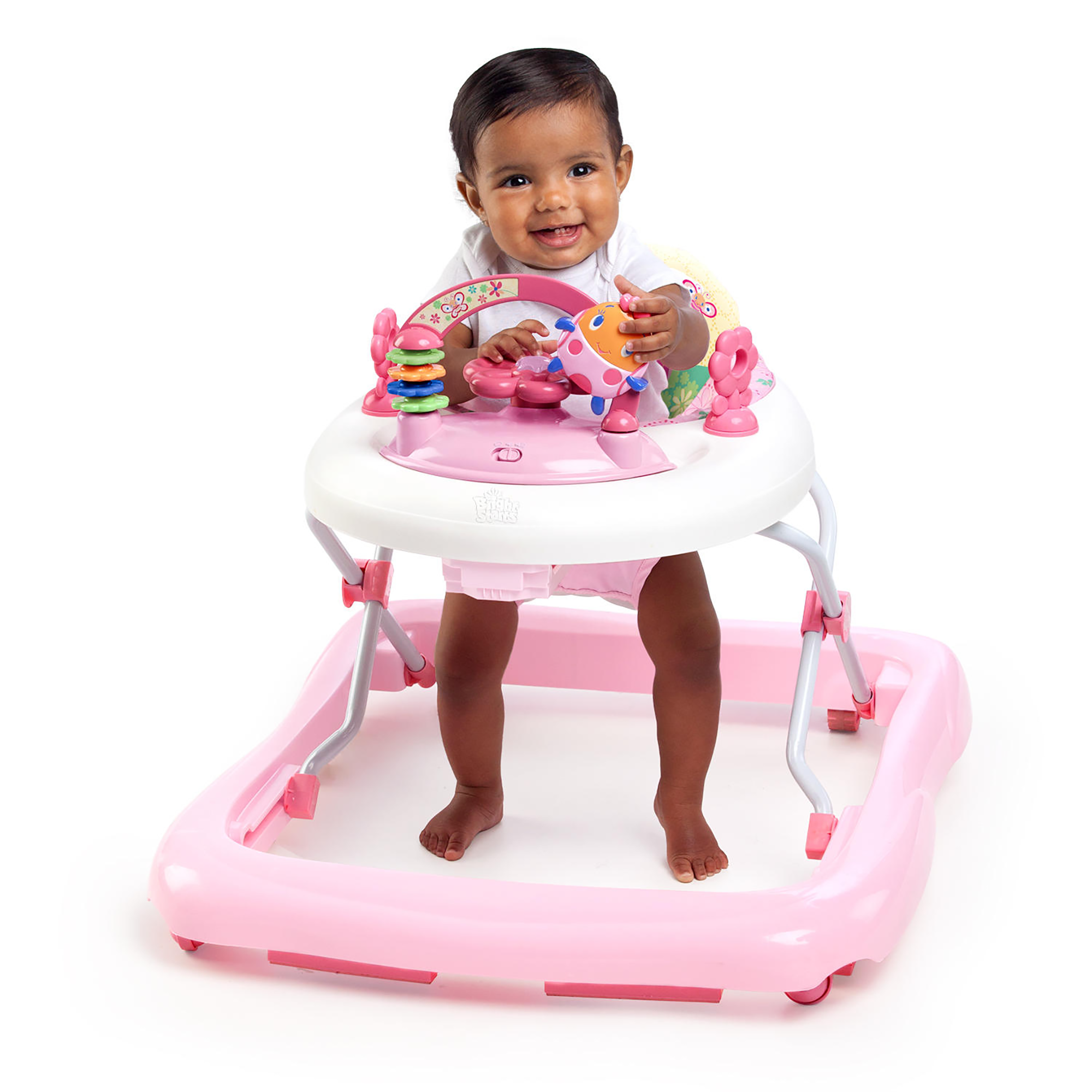Lauflernwagen, BrightStarts, Pink – Besonderheit: mit abnehmbarer elektronischer Spielstation