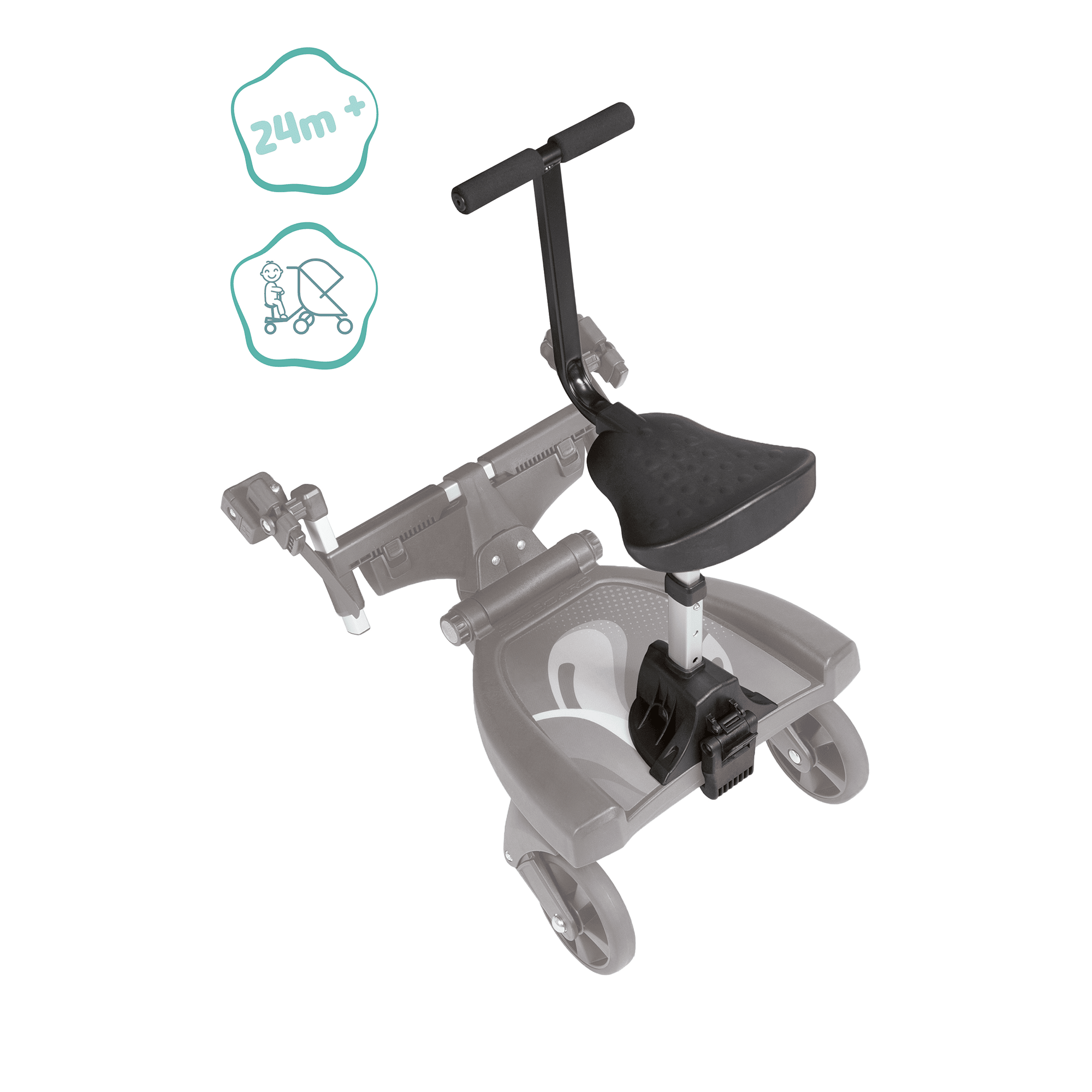 Buggyboards, LITTLE ONE, Schwarz – Produktansicht