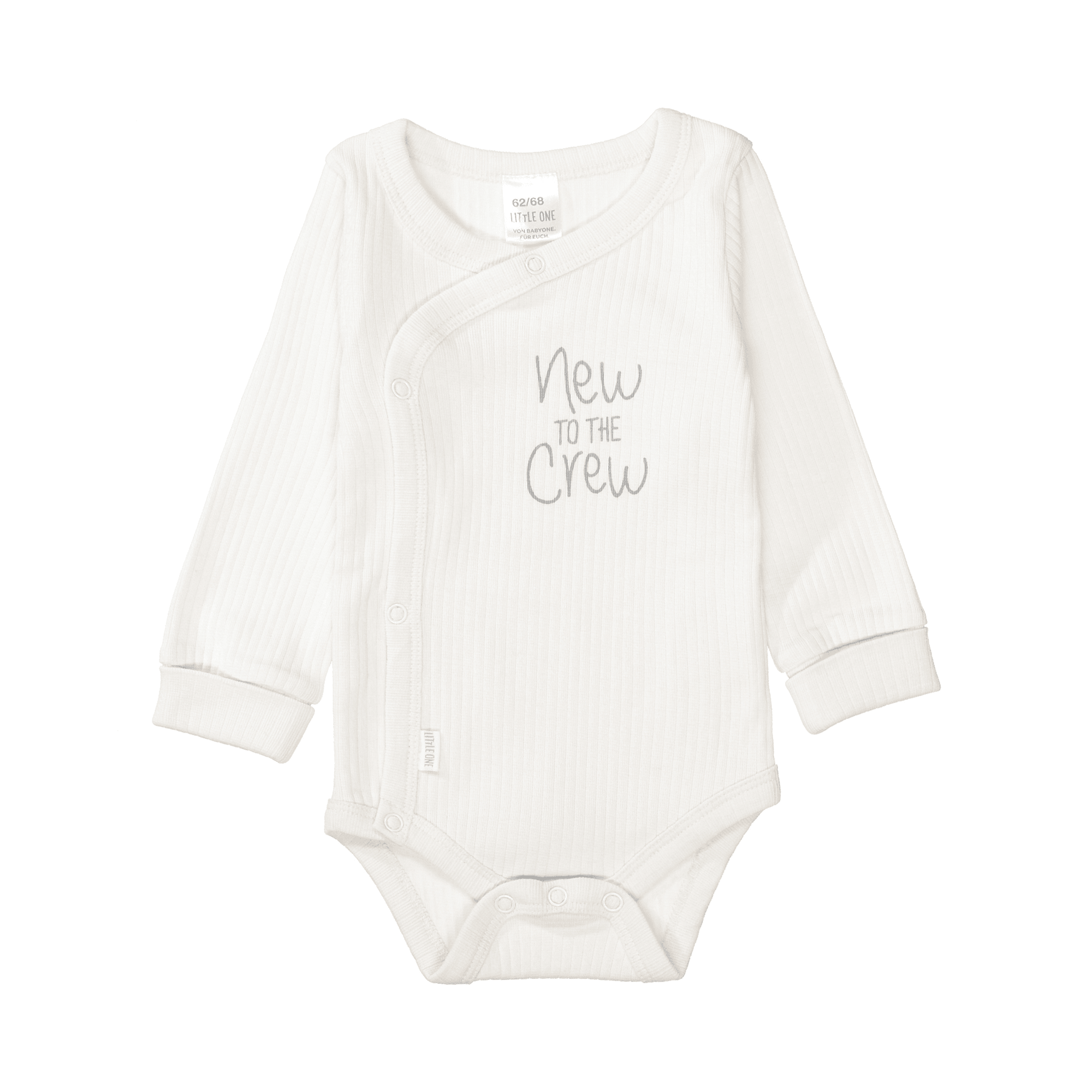 Langarmbodys, LITTLE ONE, Beige – Besonderheit: aus 95% Baumwolle