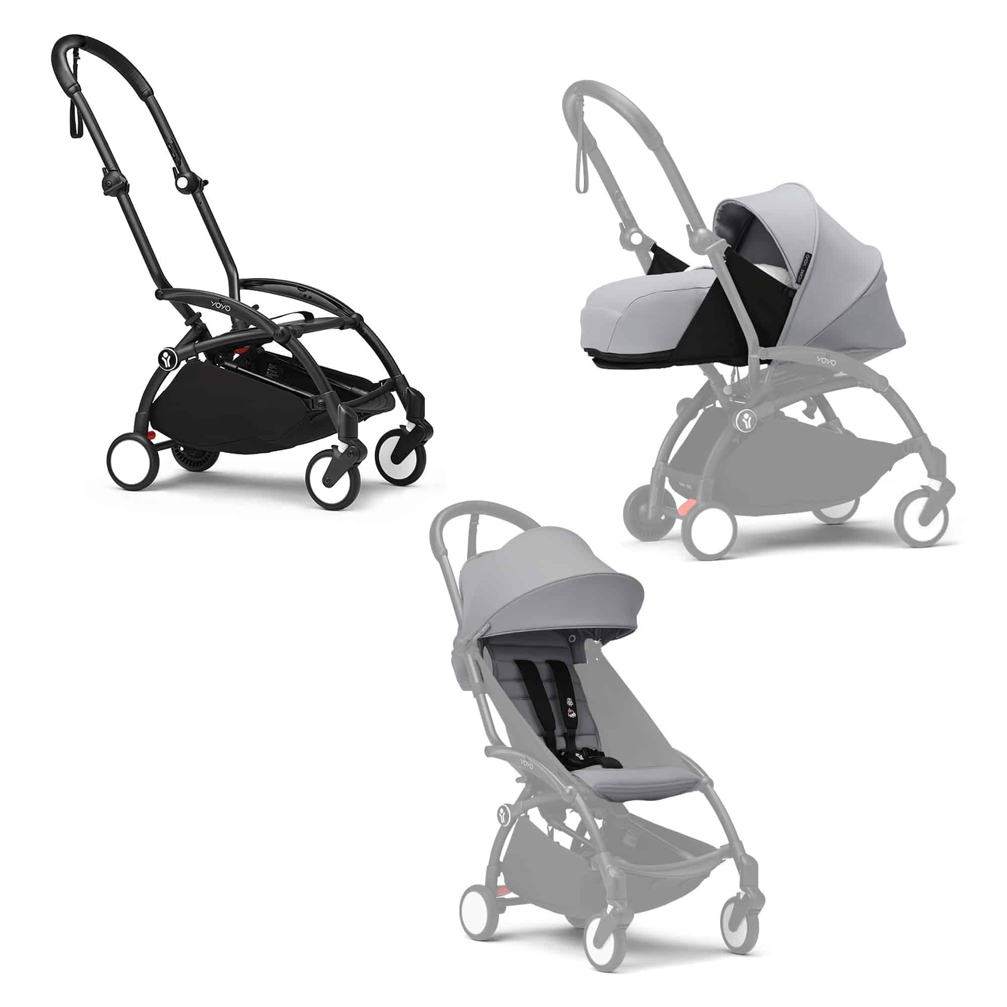 Kombi-Kinderwagen, STOKKE, Grau – Produktansicht