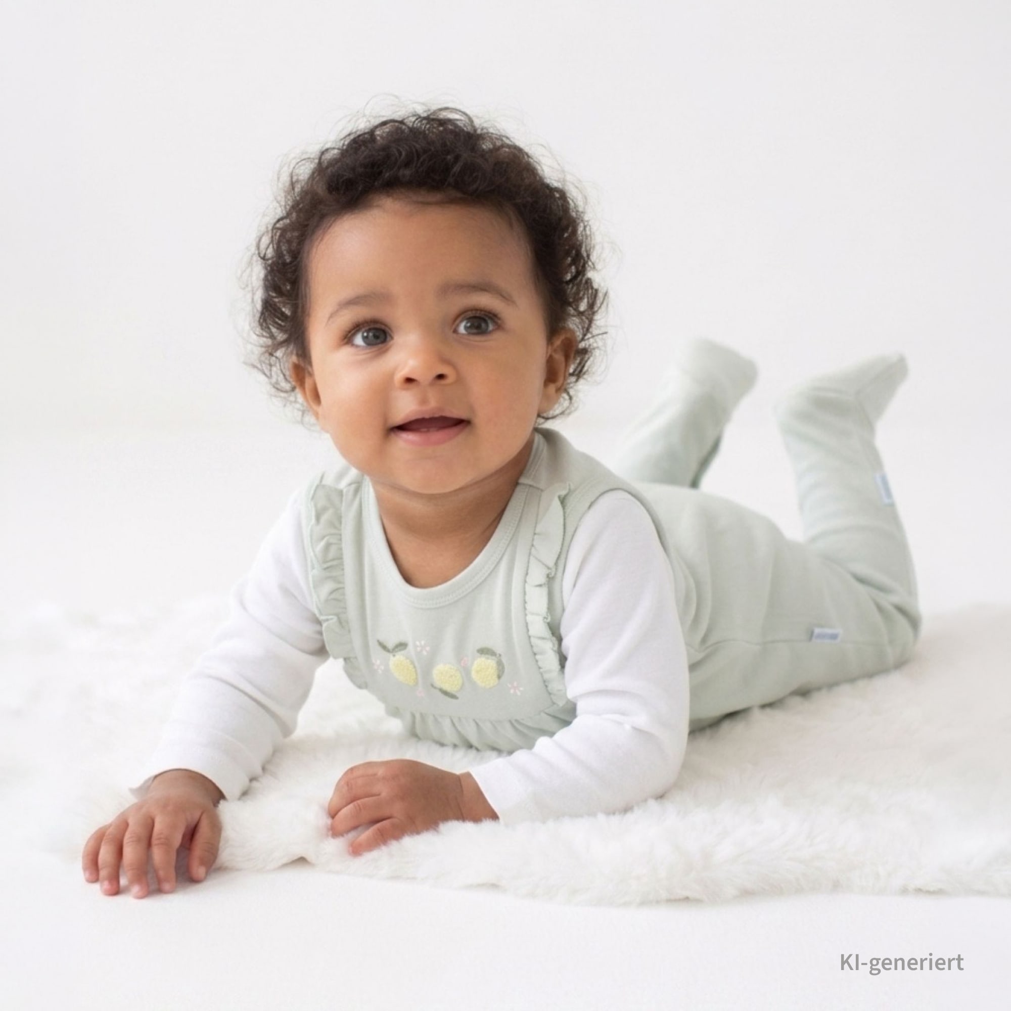 Strampler, LITTLE ONE, Grün – Produktansicht