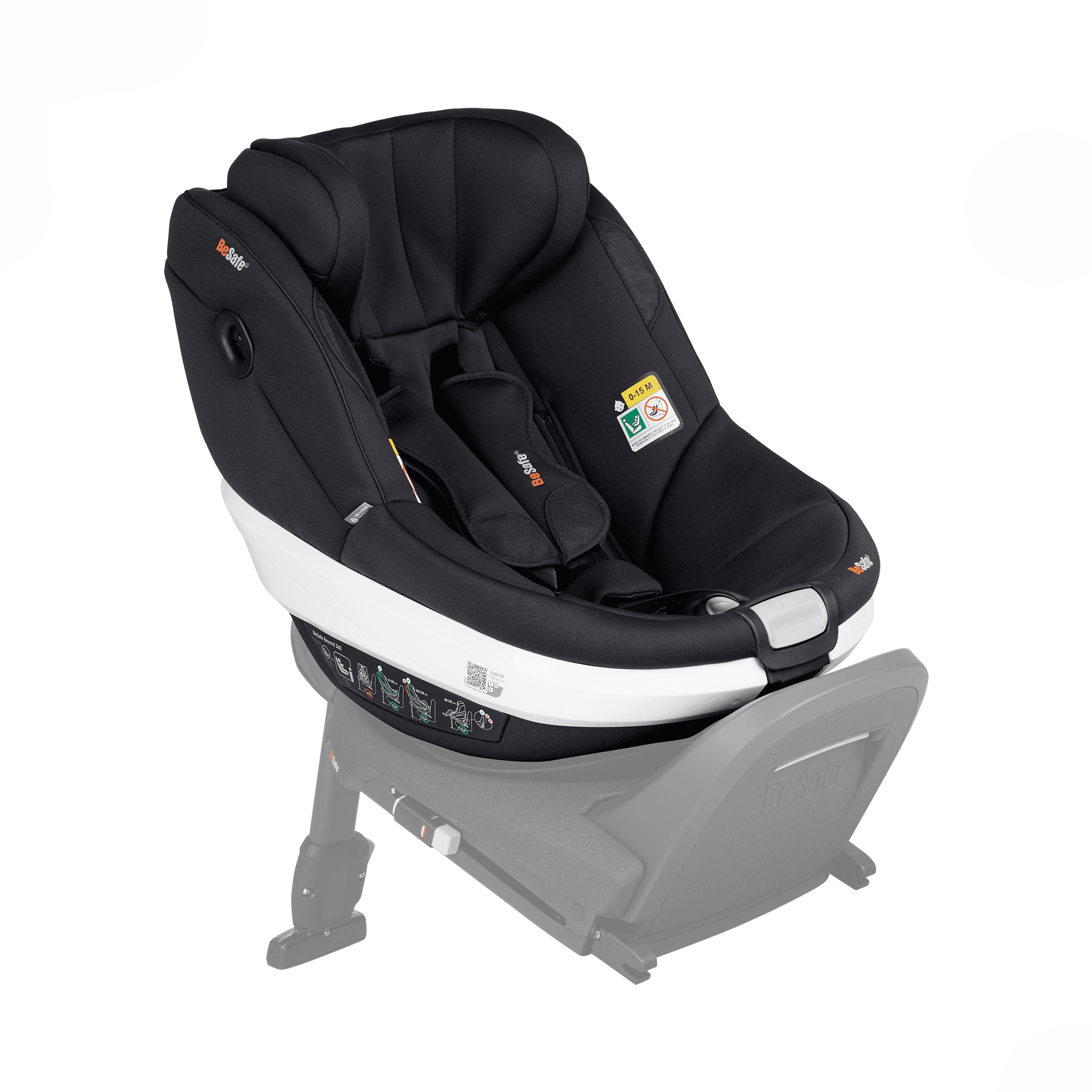 Reboarder 0-18 kg, Gruppe 0+/1, BeSafe, Schwarz – Produktansicht