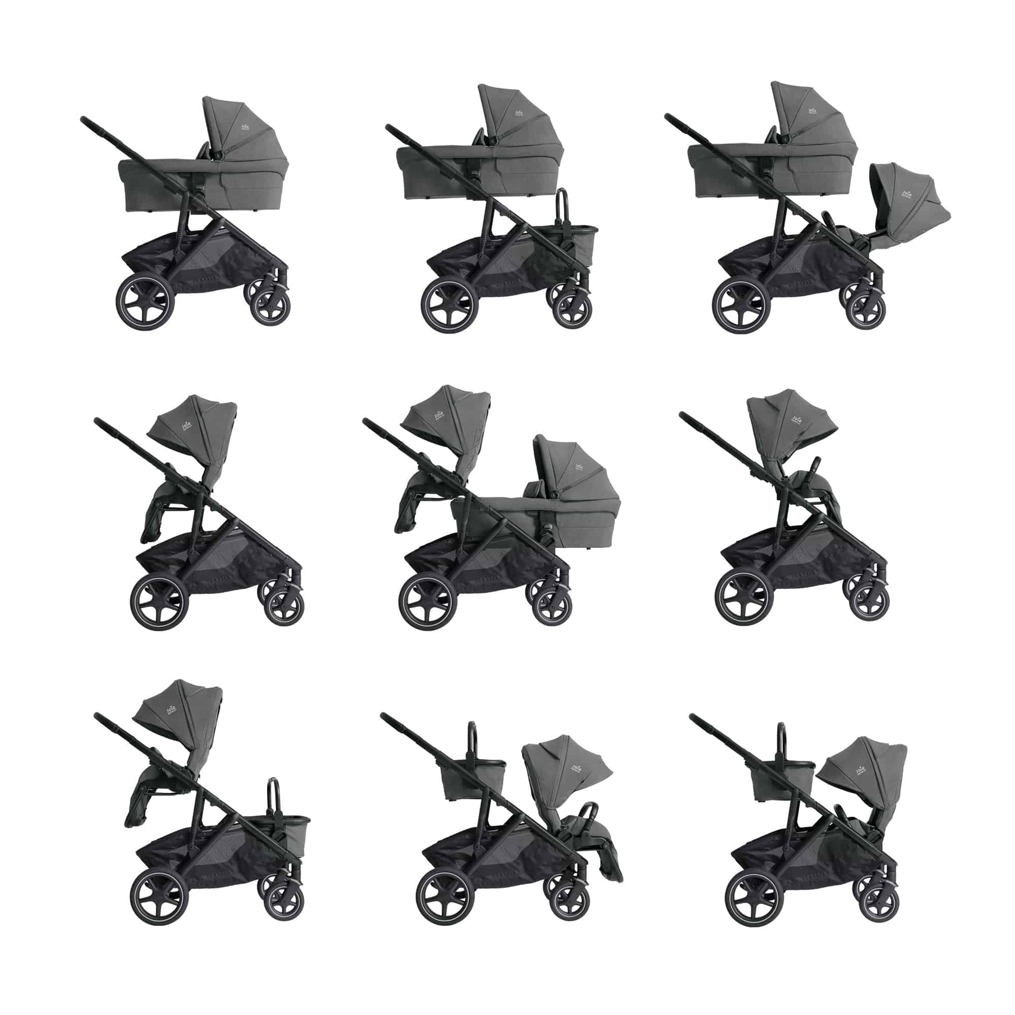 Kombi-Kinderwagen, Joie signature, Braun – Produktansicht