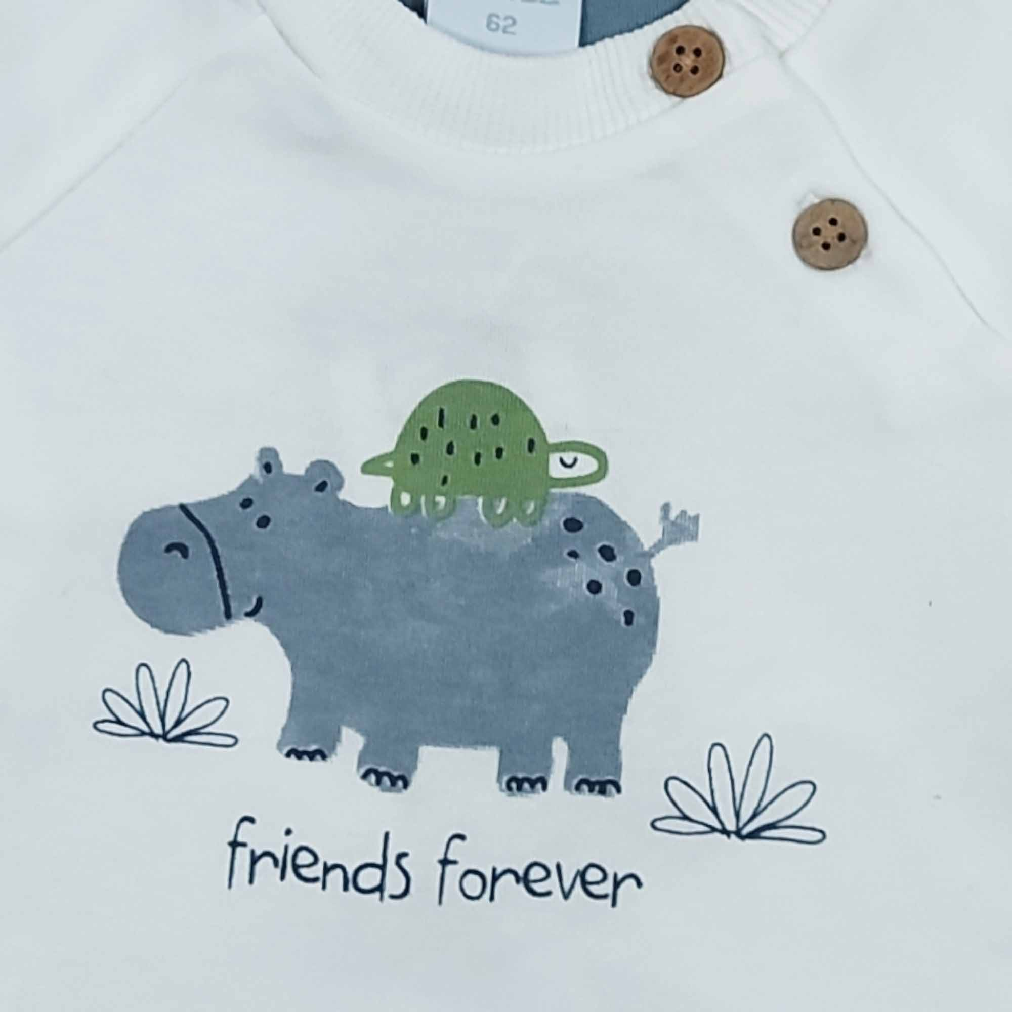 Langarmshirts, LITTLE, Weiß – Besonderheit: aus 100% Baumwolle