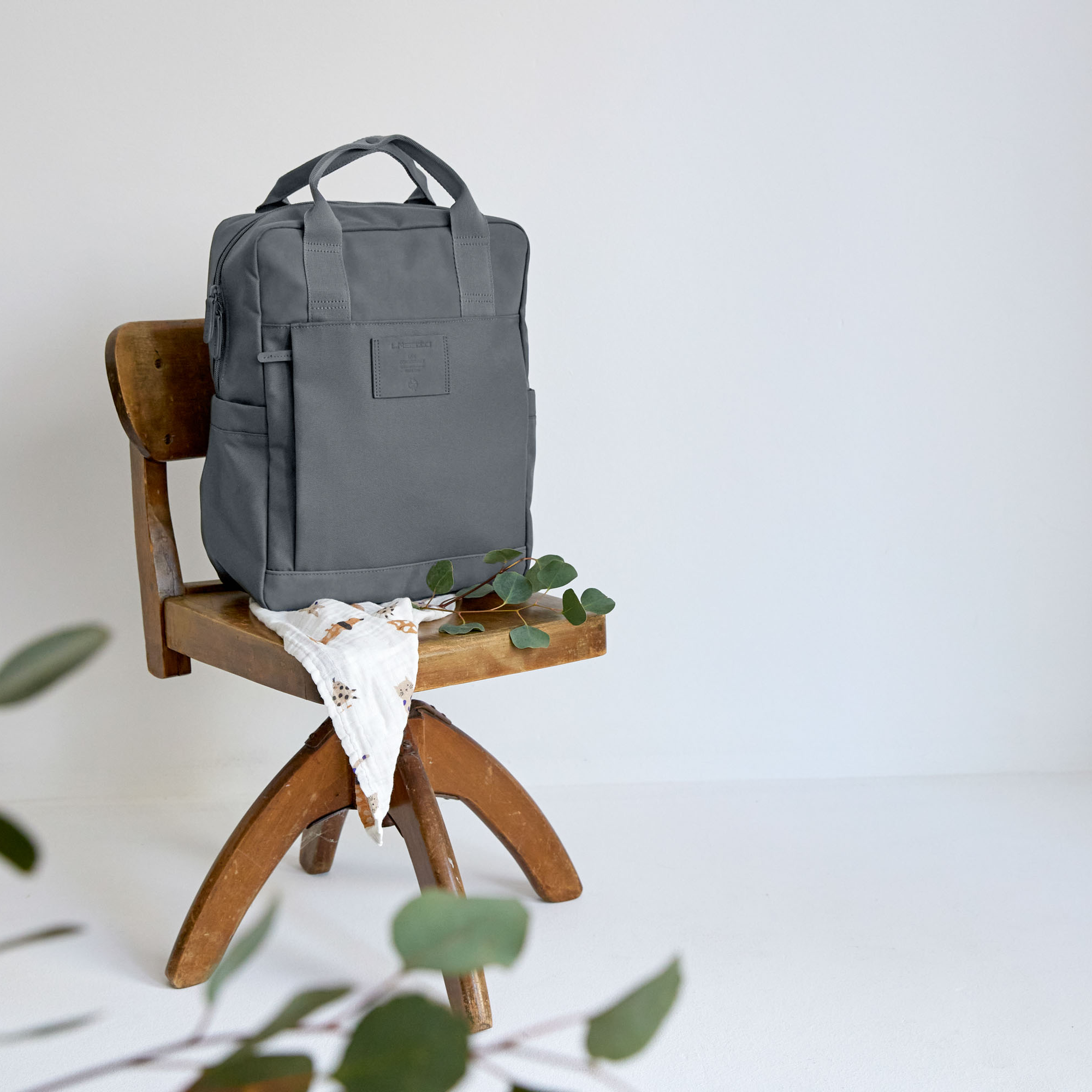 Wickelrucksäcke, LÄSSIG, Grau – Produktansicht