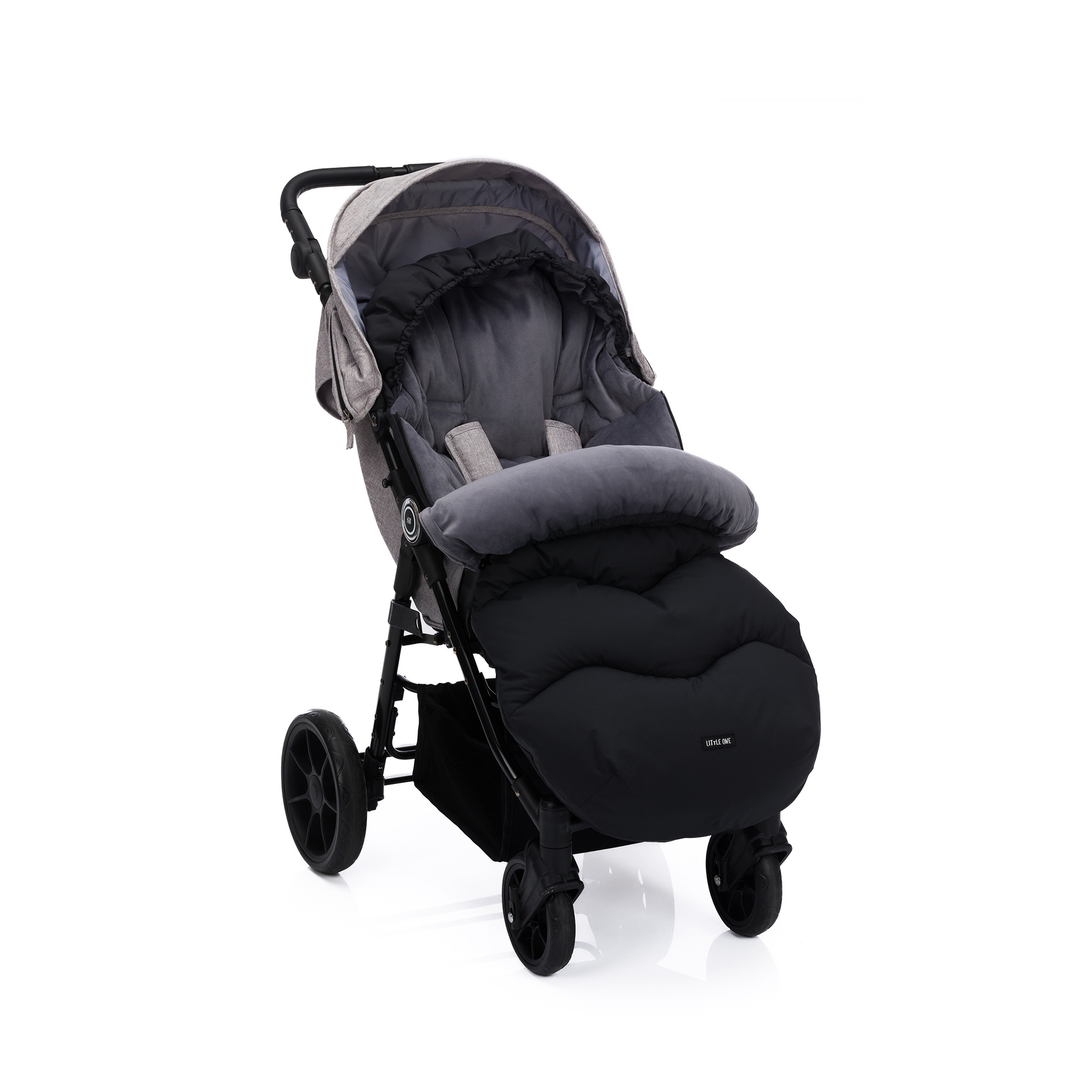 Fußsäcke, LITTLE ONE, Schwarz – Produktansicht