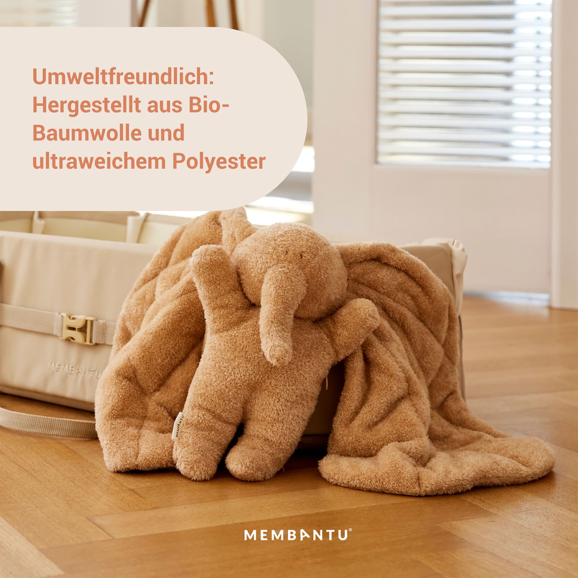 Kuscheltiere, MEMBANTU, Grau – Produktansicht