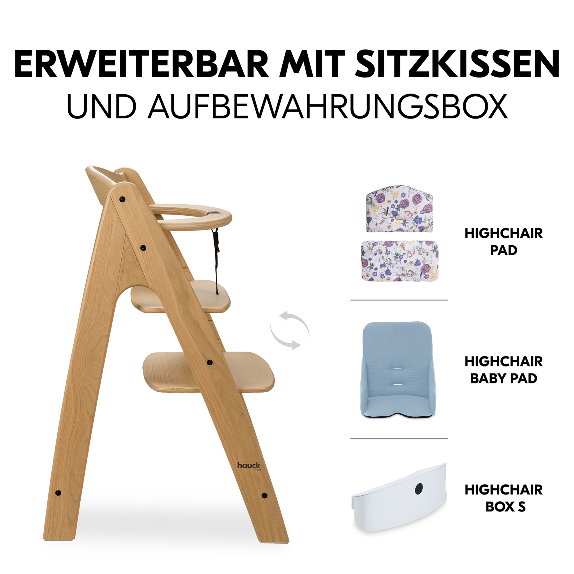 Treppenhochstühle, hauck, Beige – Produktansicht