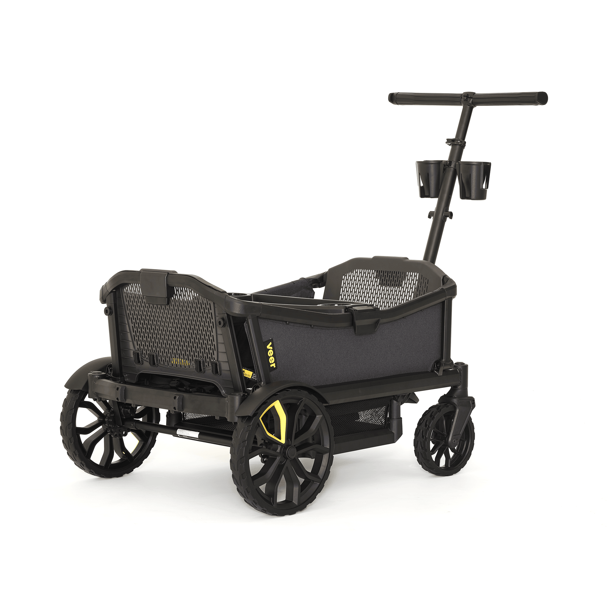 Bollerwagen, VEER, Grau – Besonderheit: erster Kinderwagen-Bollerwagen-Crossover für jedes Gelände