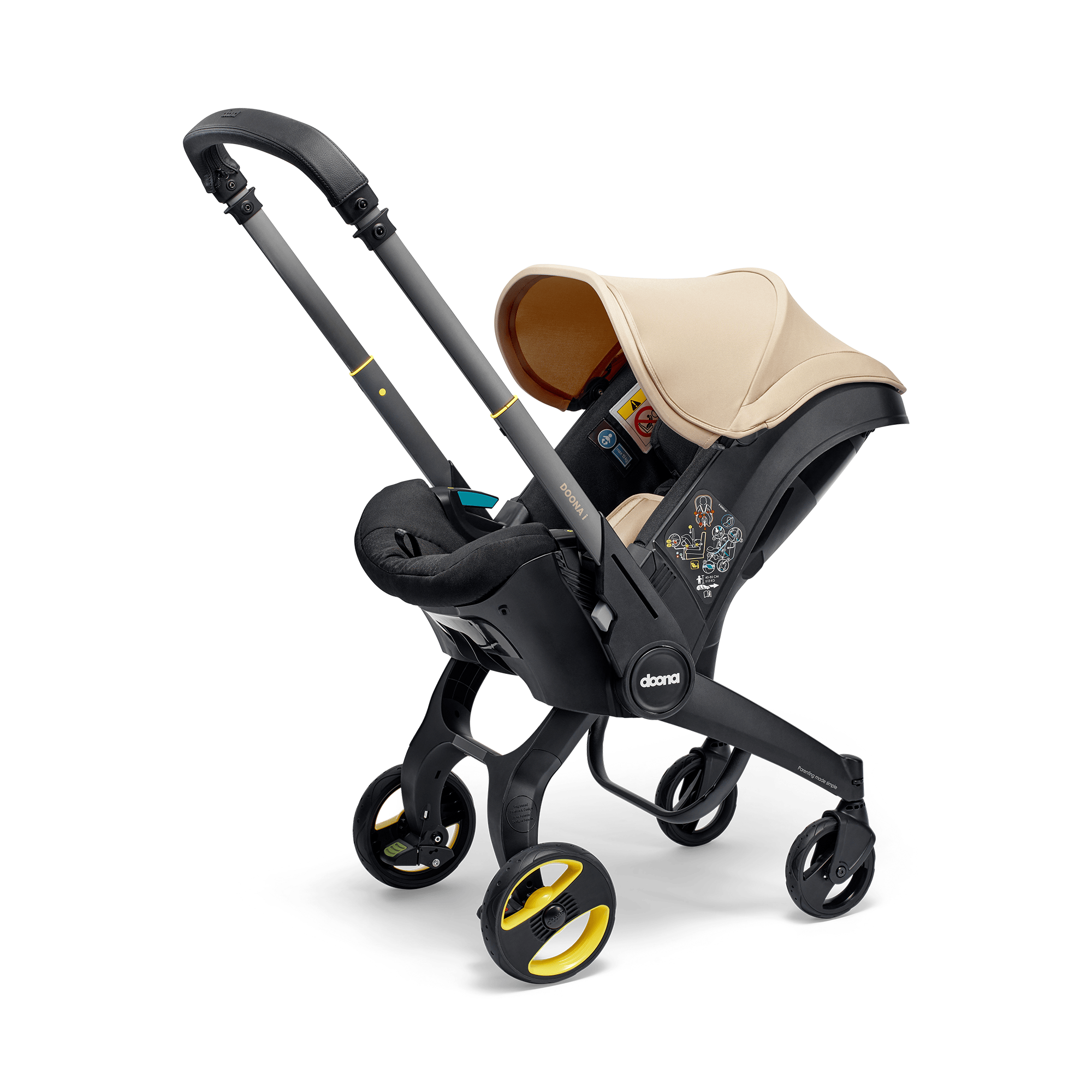 Babyschalen 0-13 kg, Gruppe 0+, doona, Beige – Produktansicht