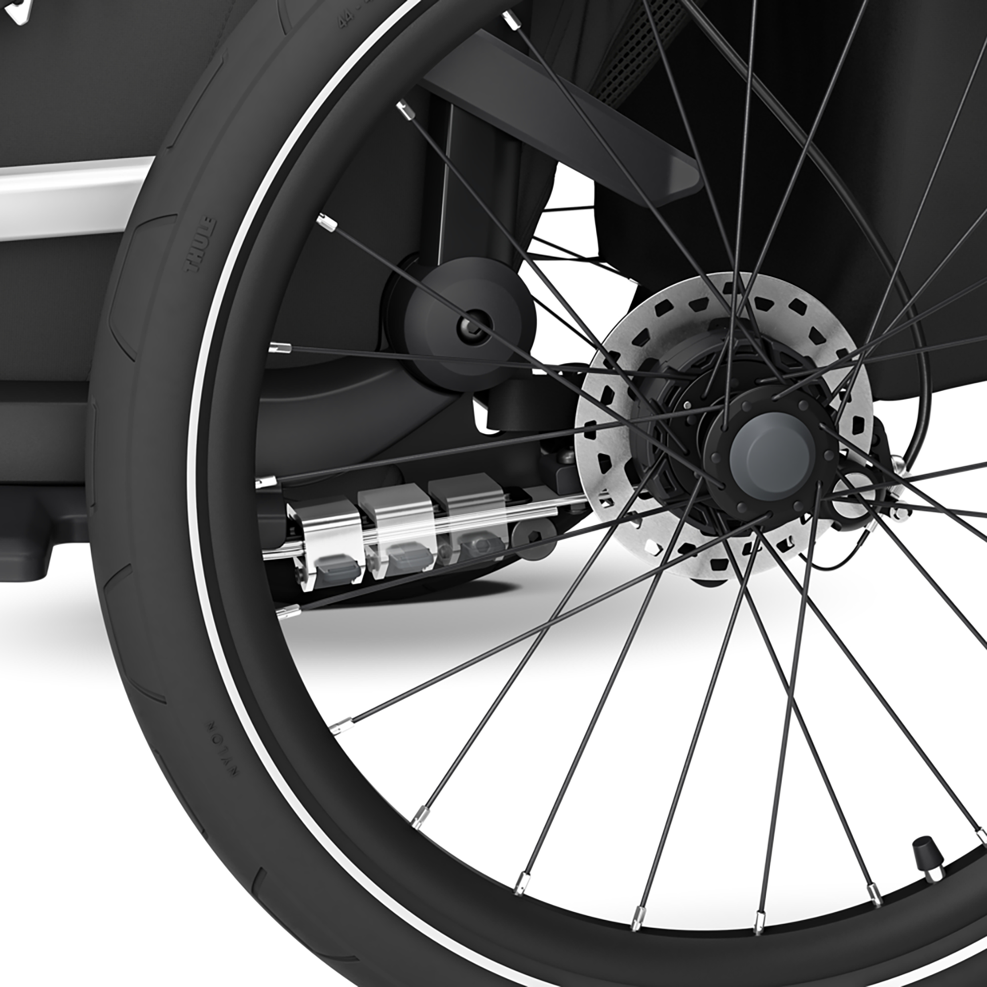 Fahrradanhänger, THULE, Schwarz – Produktansicht