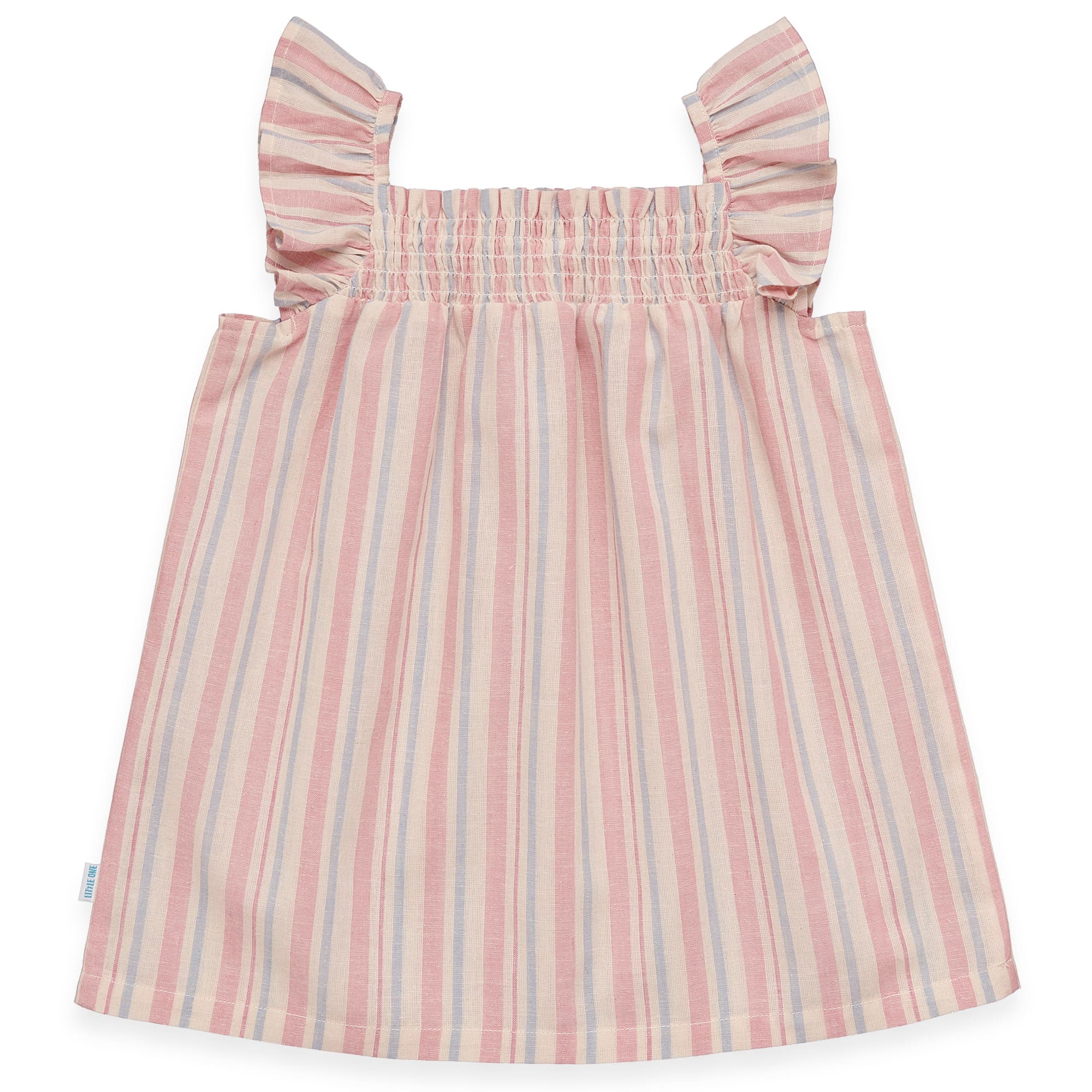 Kleider, LITTLE ONE, Beige – Besonderheit: aus 75% Baumwolle und 25% Leinen