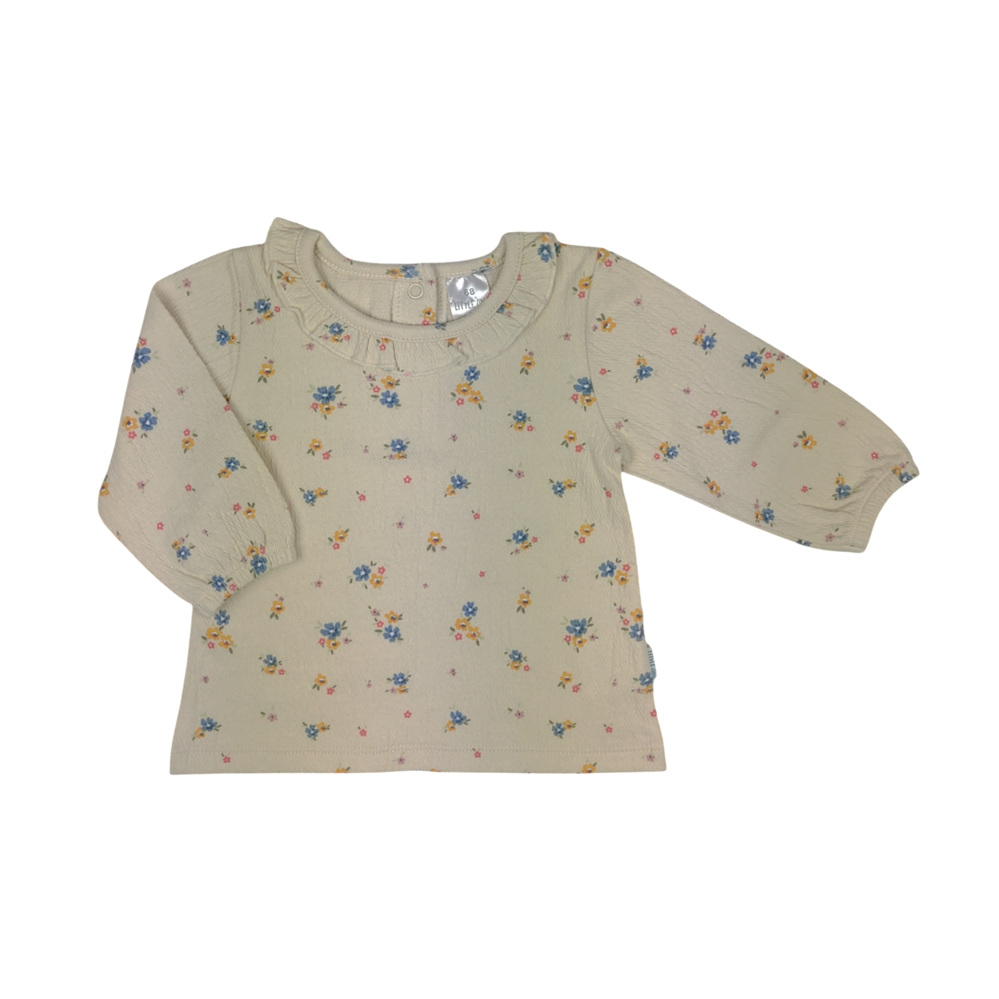 Langarmshirts, LITTLE ONE, Beige – Besonderheit: aus 95% Baumwolle