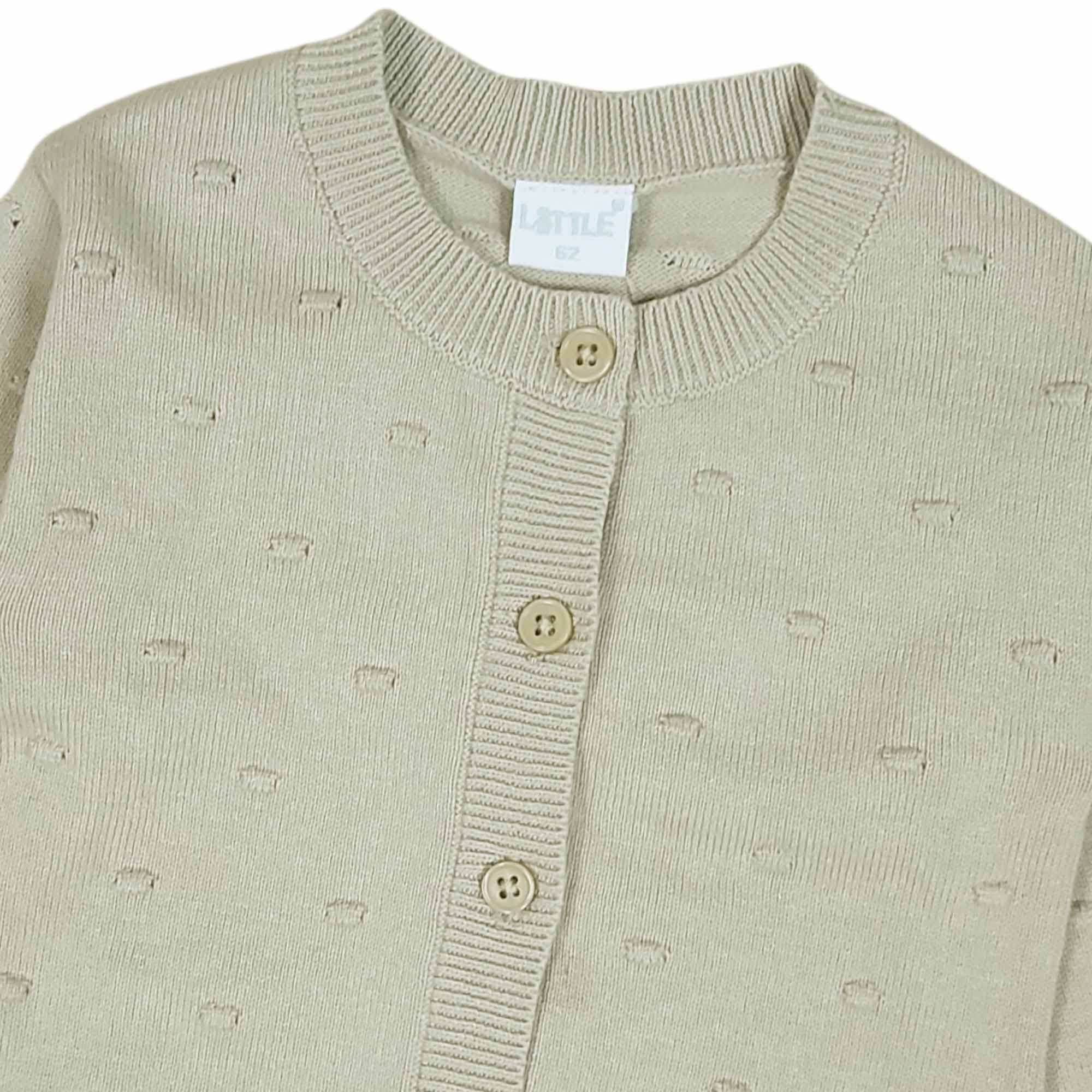 Sweat-, Fleece- & Strickjacken, LITTLE, Beige – Besonderheit: aus 100% Baumwolle