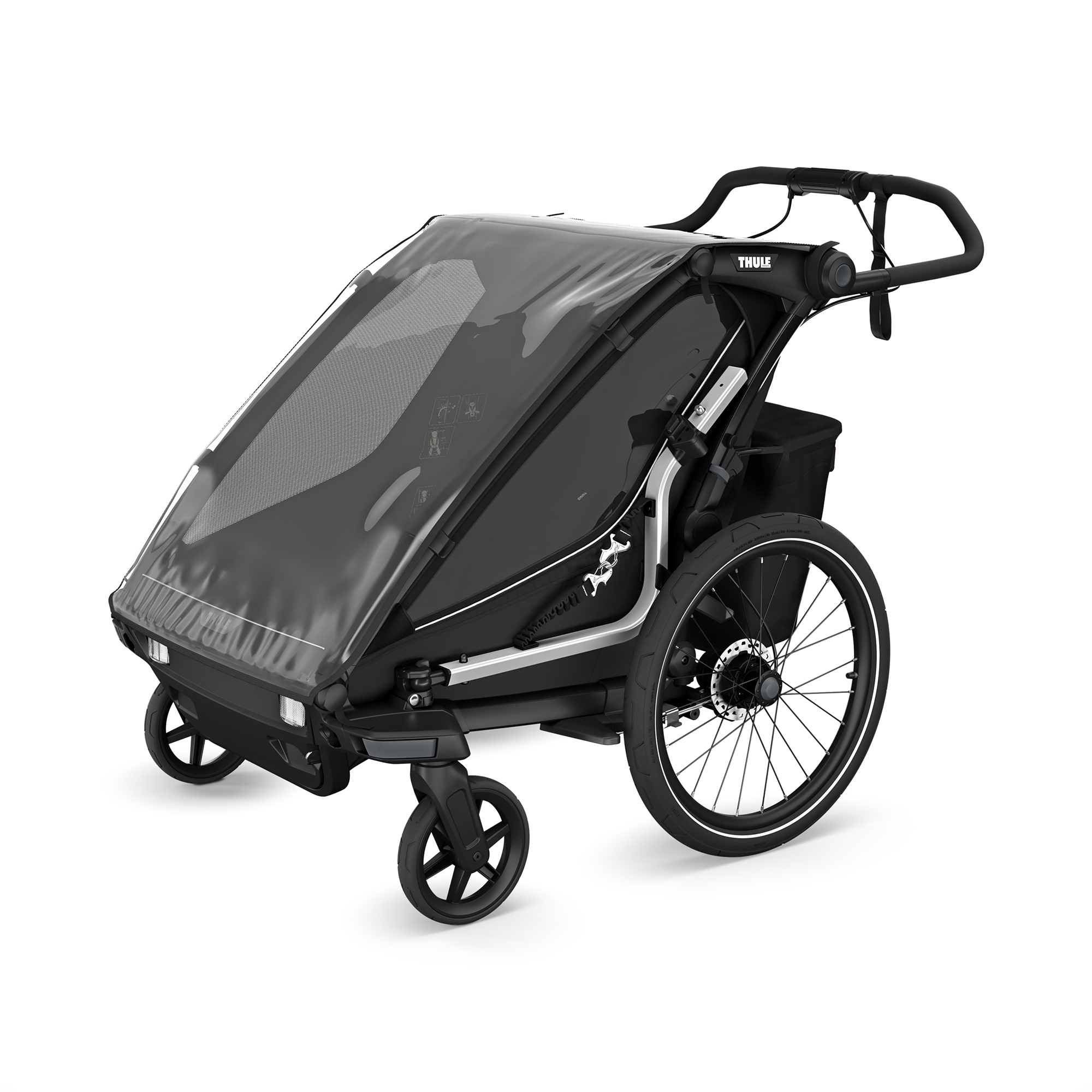 Fahrradanhänger, THULE, Schwarz – Produktansicht