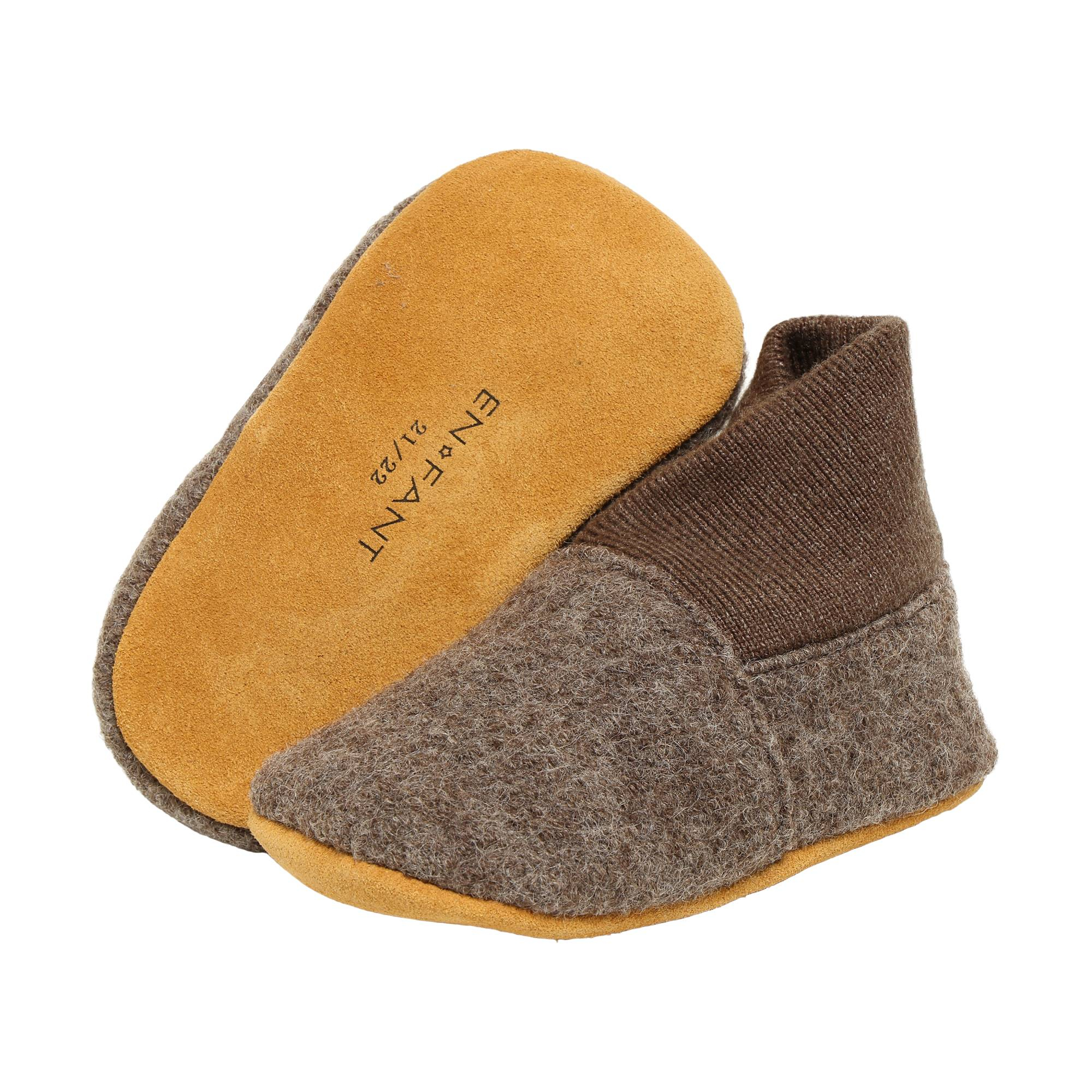 Hausschuhe, EN FANT, Beige – Besonderheit: aus 100% Wolle