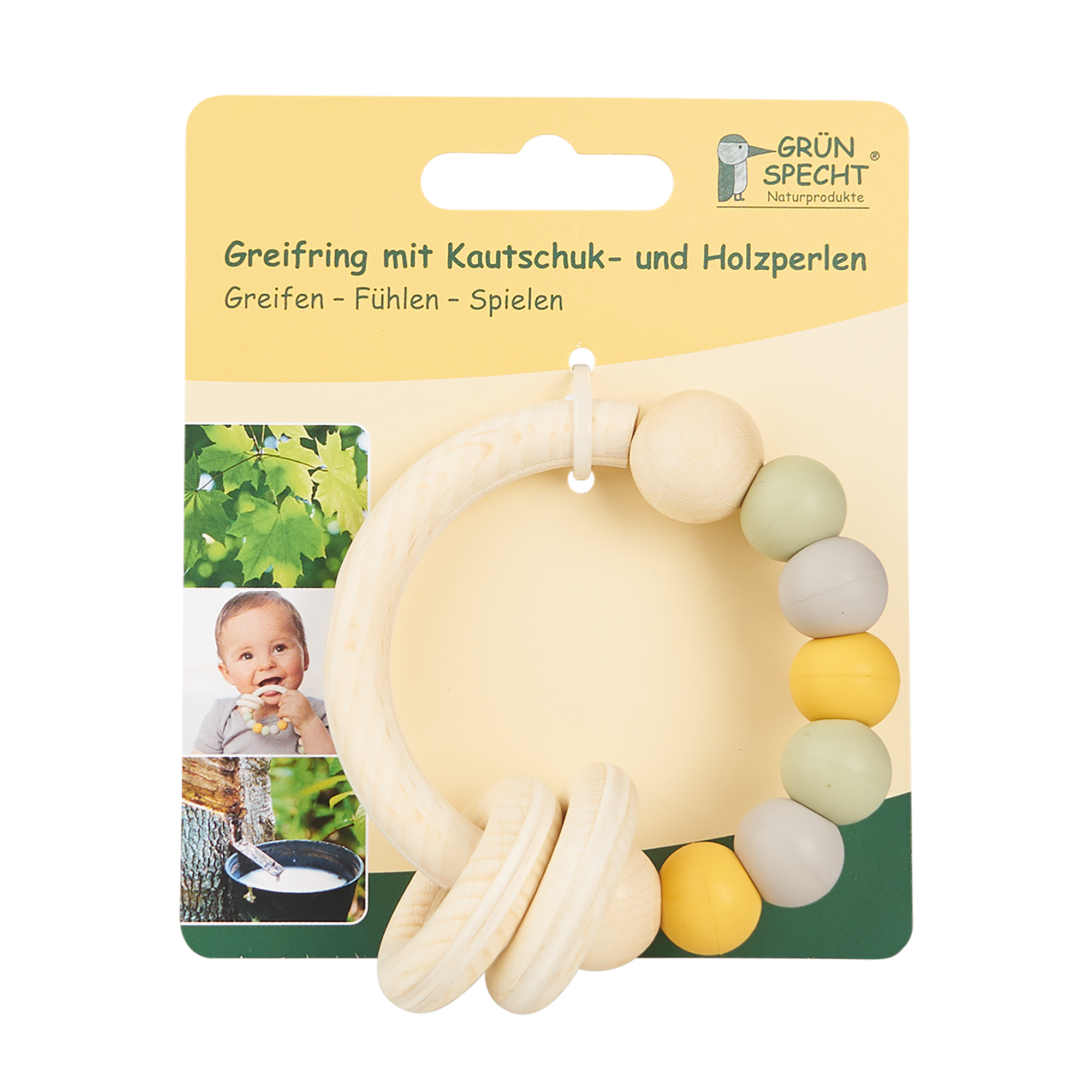 Rasseln & Greiflinge, GRÜNSPECHT, Mehrfarbig – Produktansicht